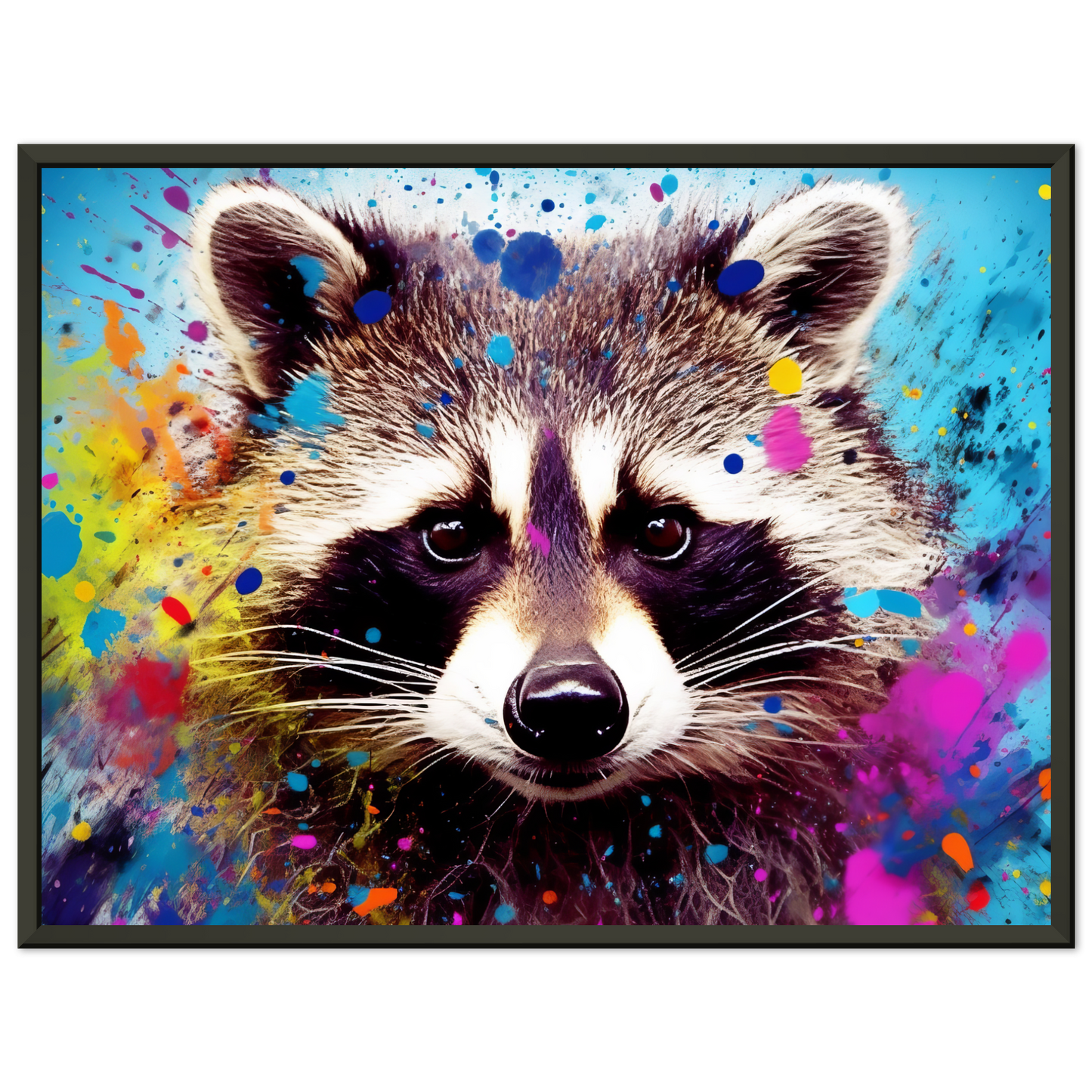 Waschbär Waschbären Pop-Art (WILD55)