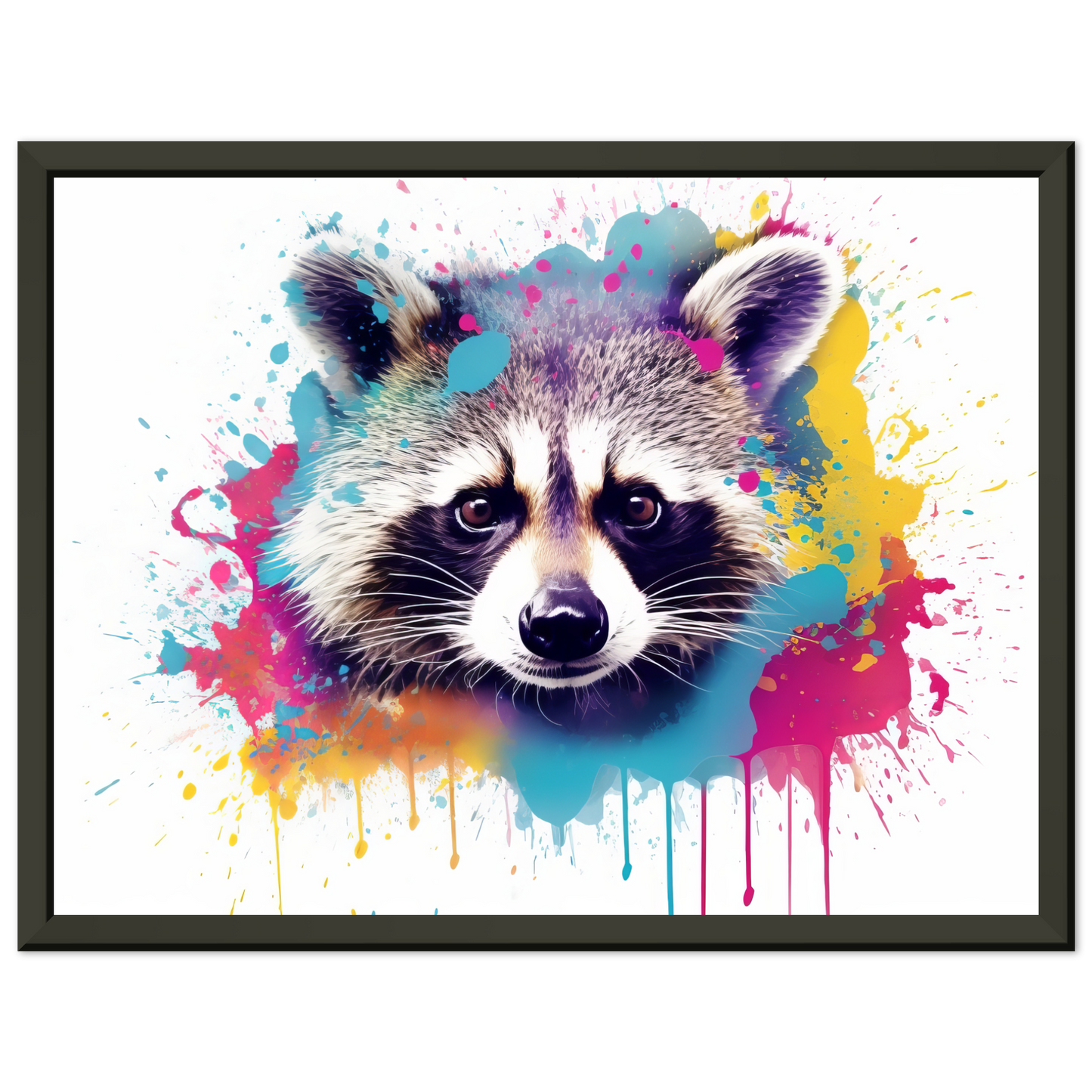 Waschbär Waschbären Pop-Art (WILD56)