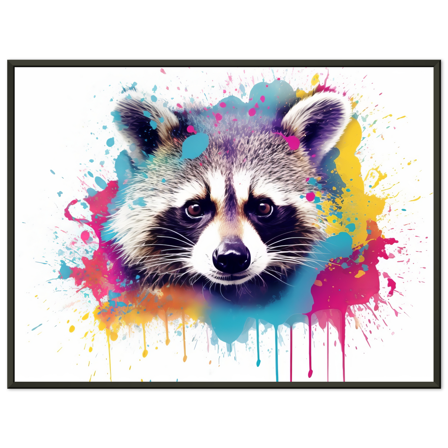 Waschbär Waschbären Pop-Art (WILD56)