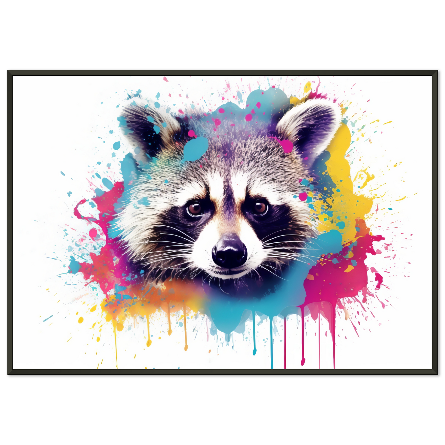 Waschbär Waschbären Pop-Art (WILD56)