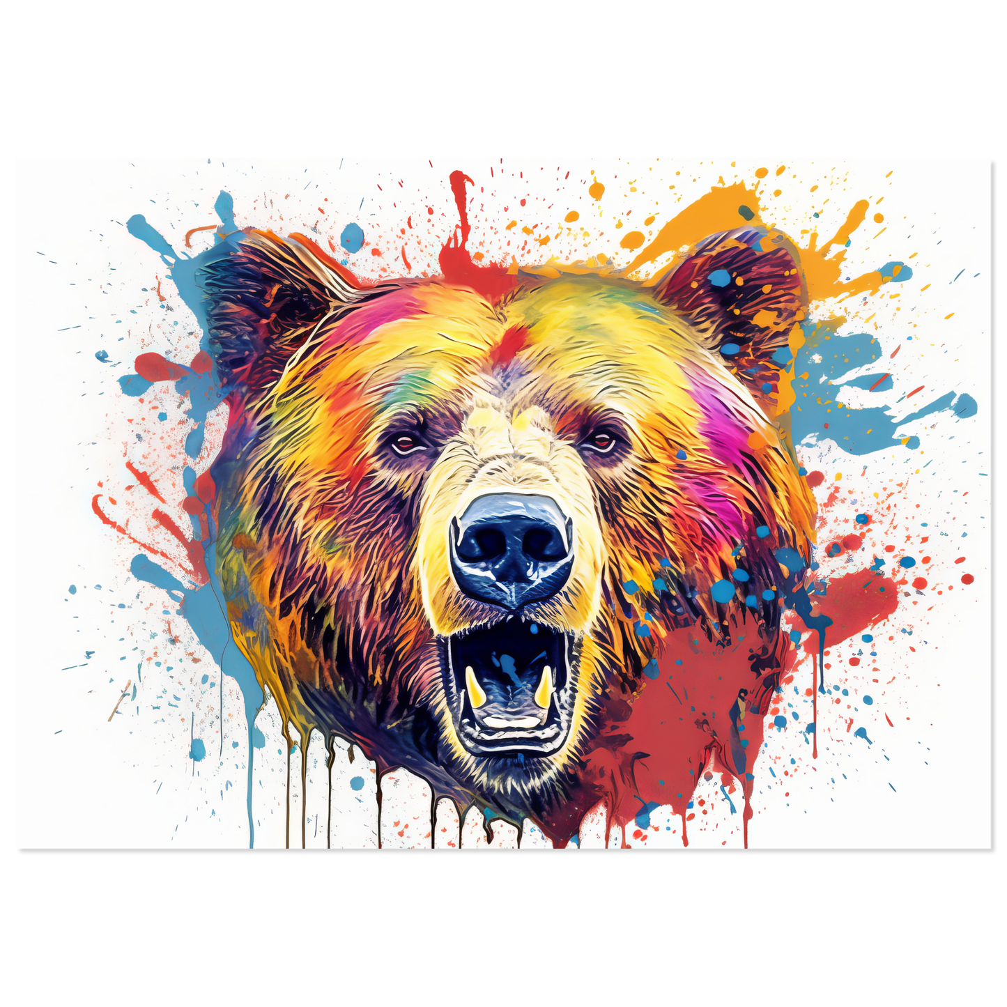 Bear bears pop art (WILD63)