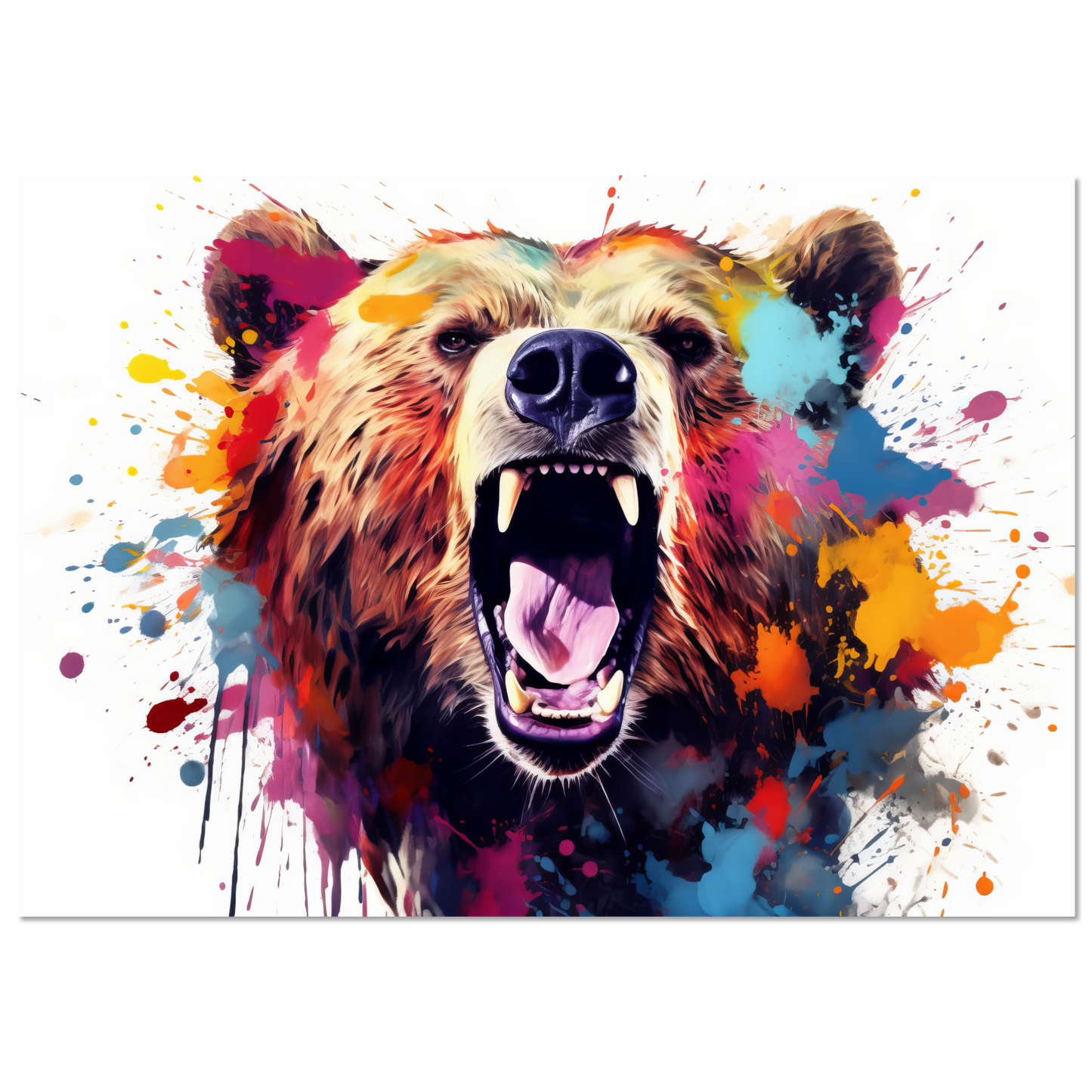 Bear bears pop art (WILD64)