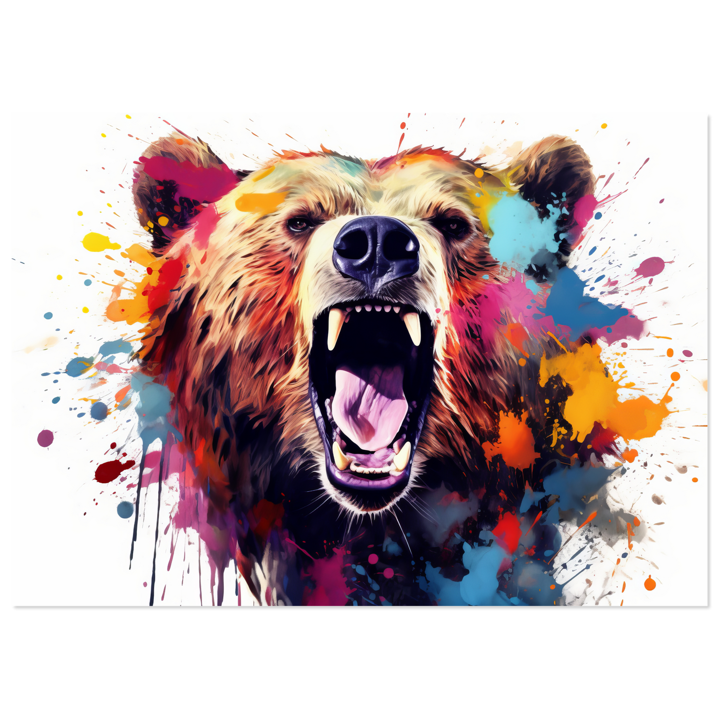 Bear bears pop art (WILD64)
