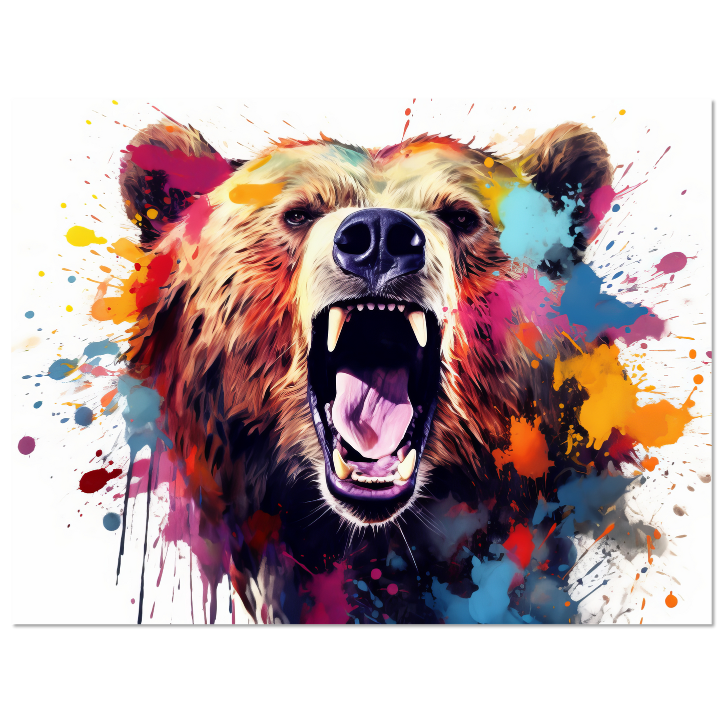 Bear bears pop art (WILD64)