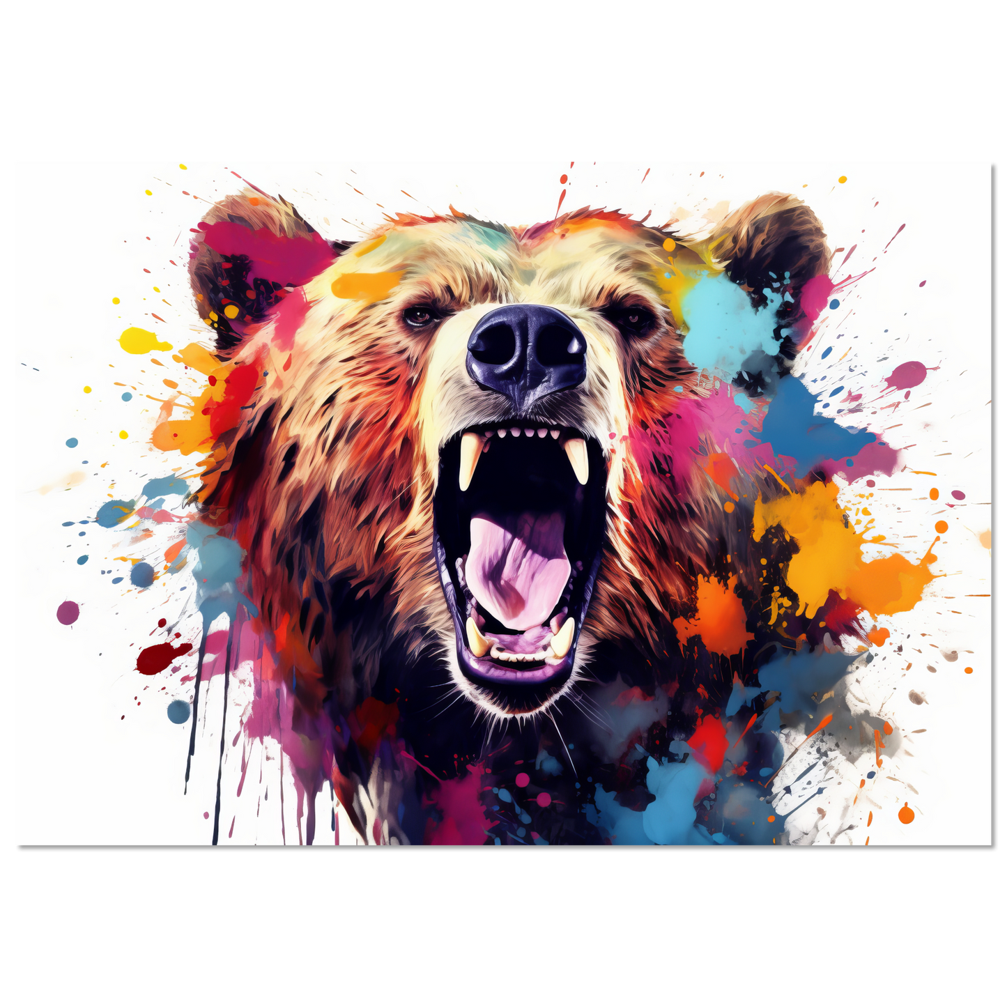 Bear bears pop art (WILD64)