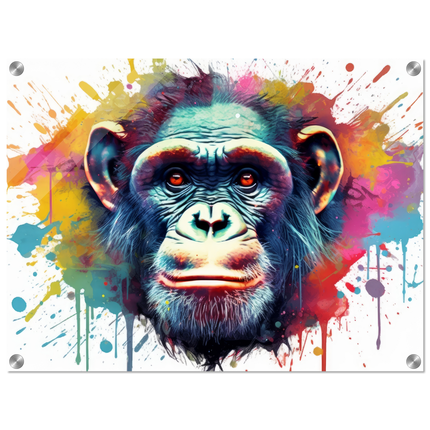 Chimpanzee monkey pop art (WILD65)
