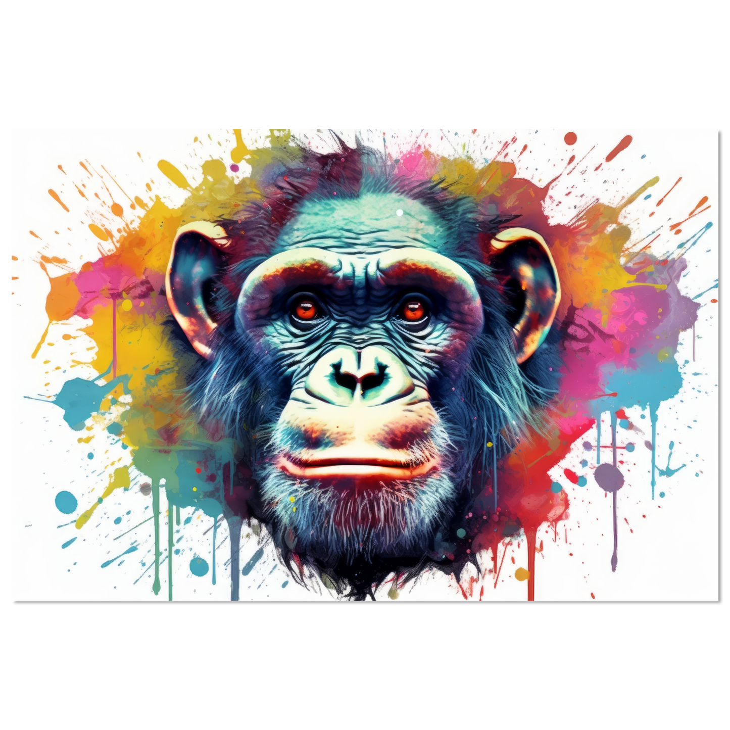 Chimpanzee monkey pop art (WILD65)