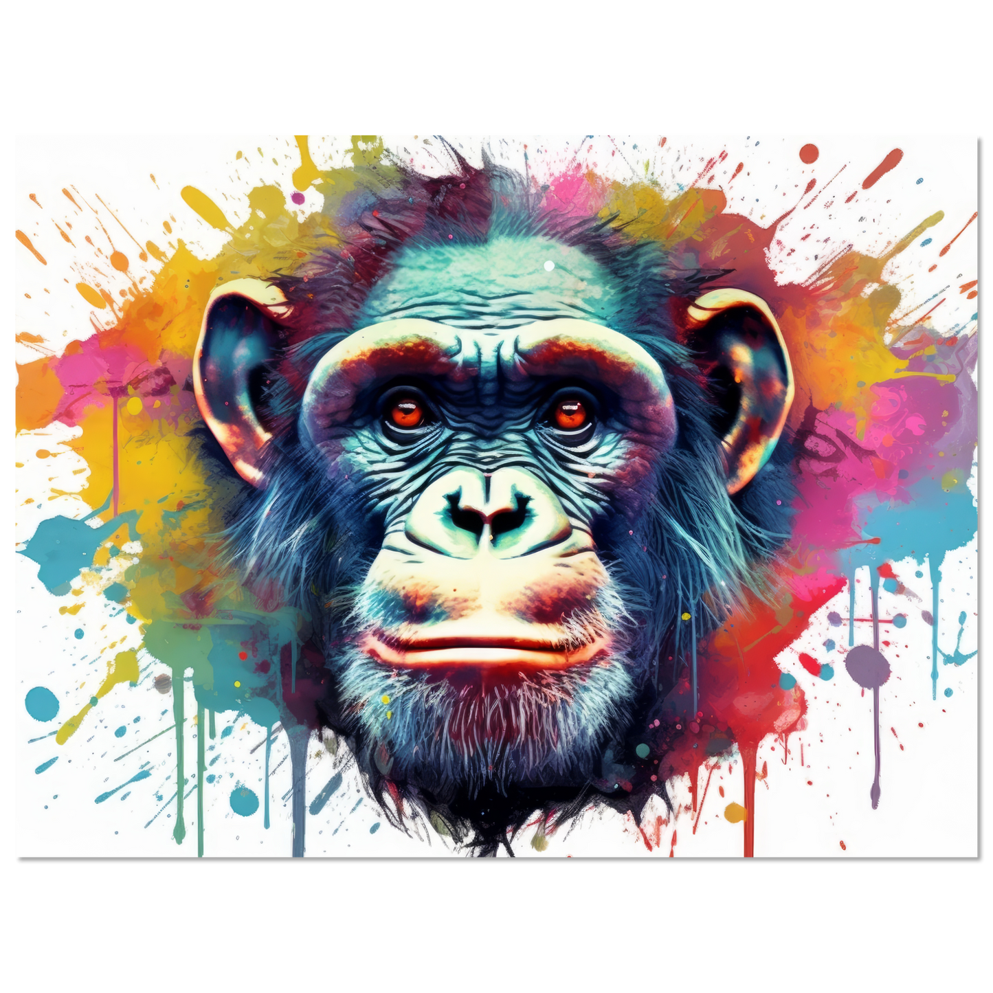 Chimpanzee monkey pop art (WILD65)