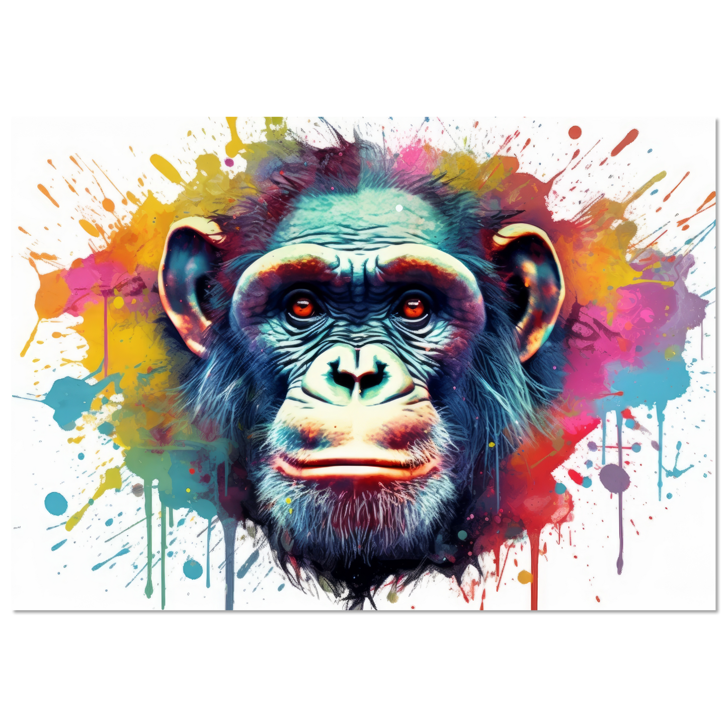 Chimpanzee monkey pop art (WILD65)