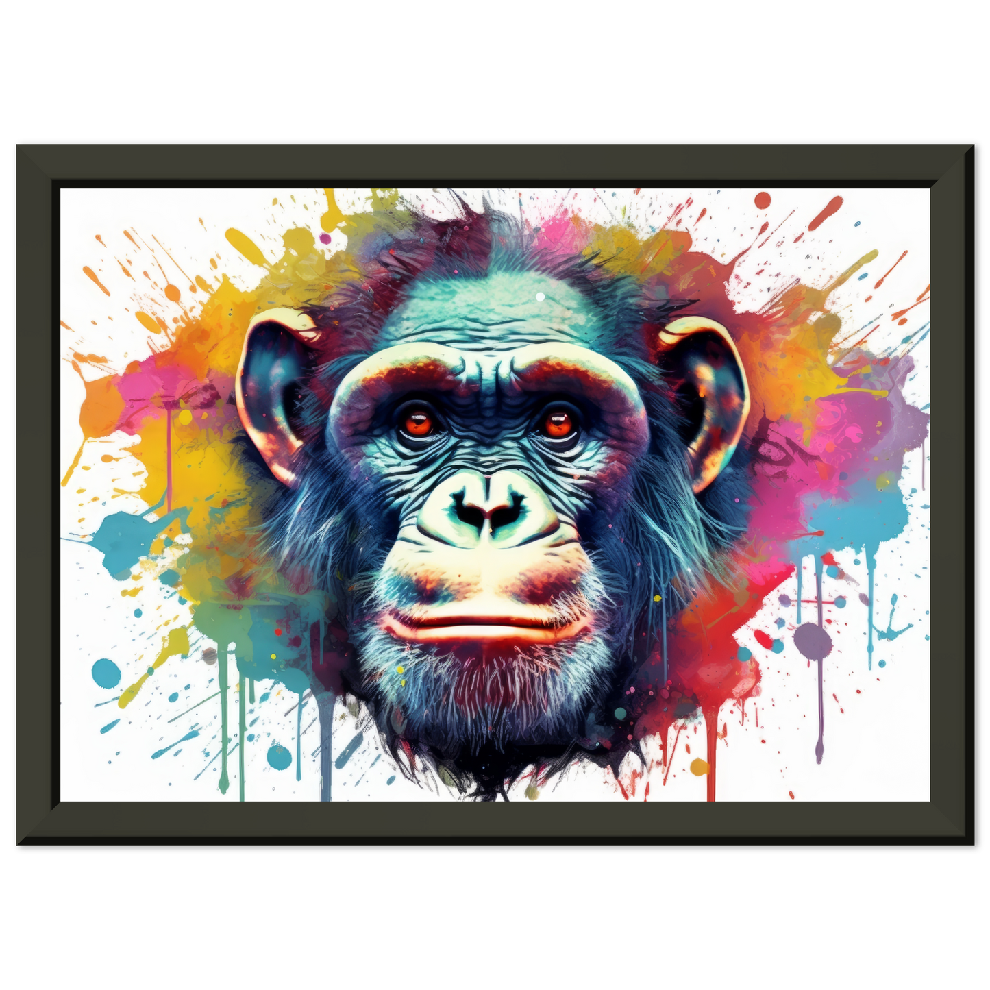 Chimpanzee monkey pop art (WILD65)