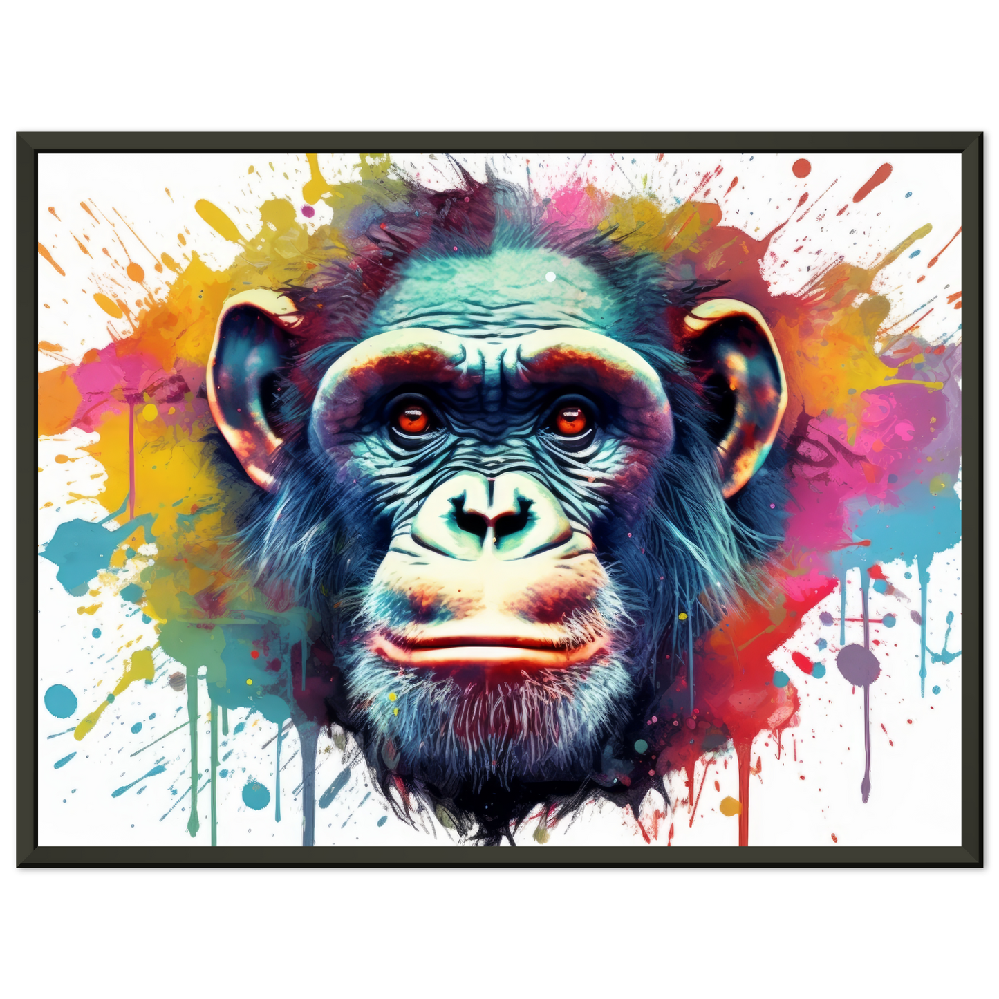 Chimpanzee monkey pop art (WILD65)