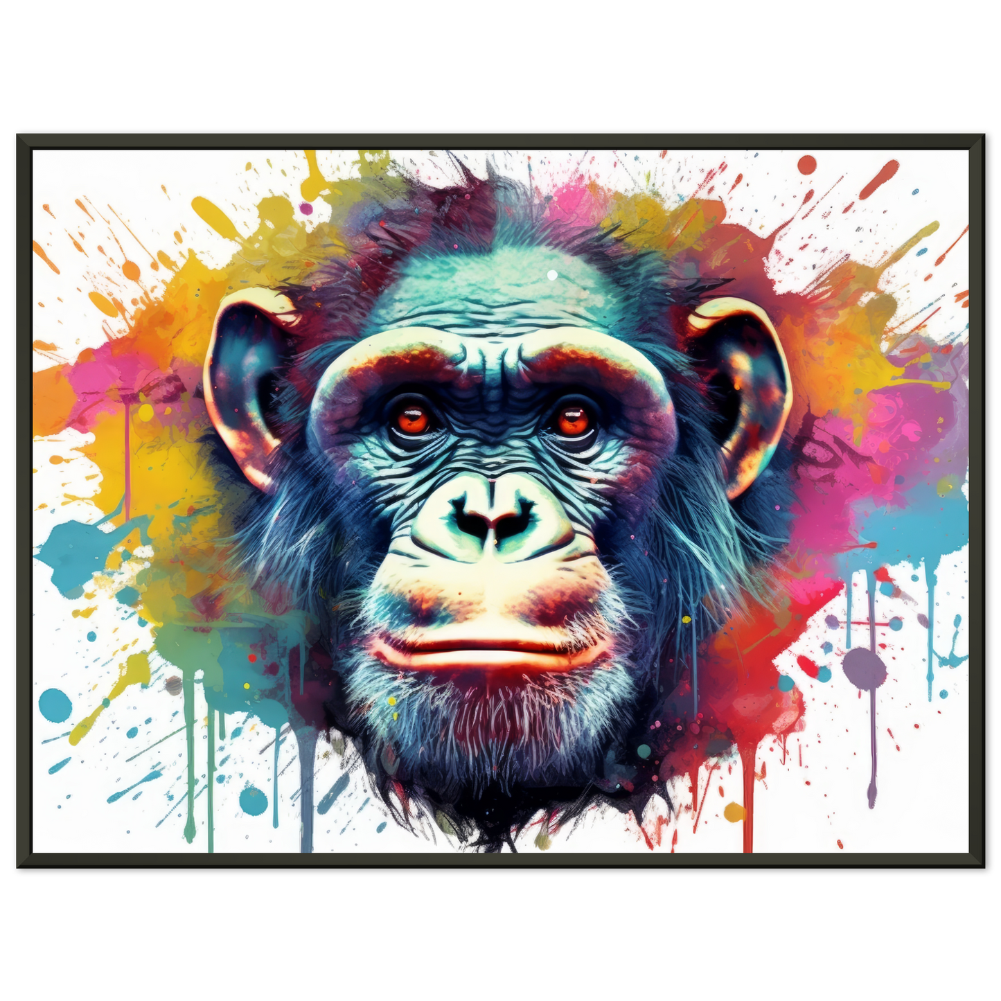 Chimpanzee monkey pop art (WILD65)