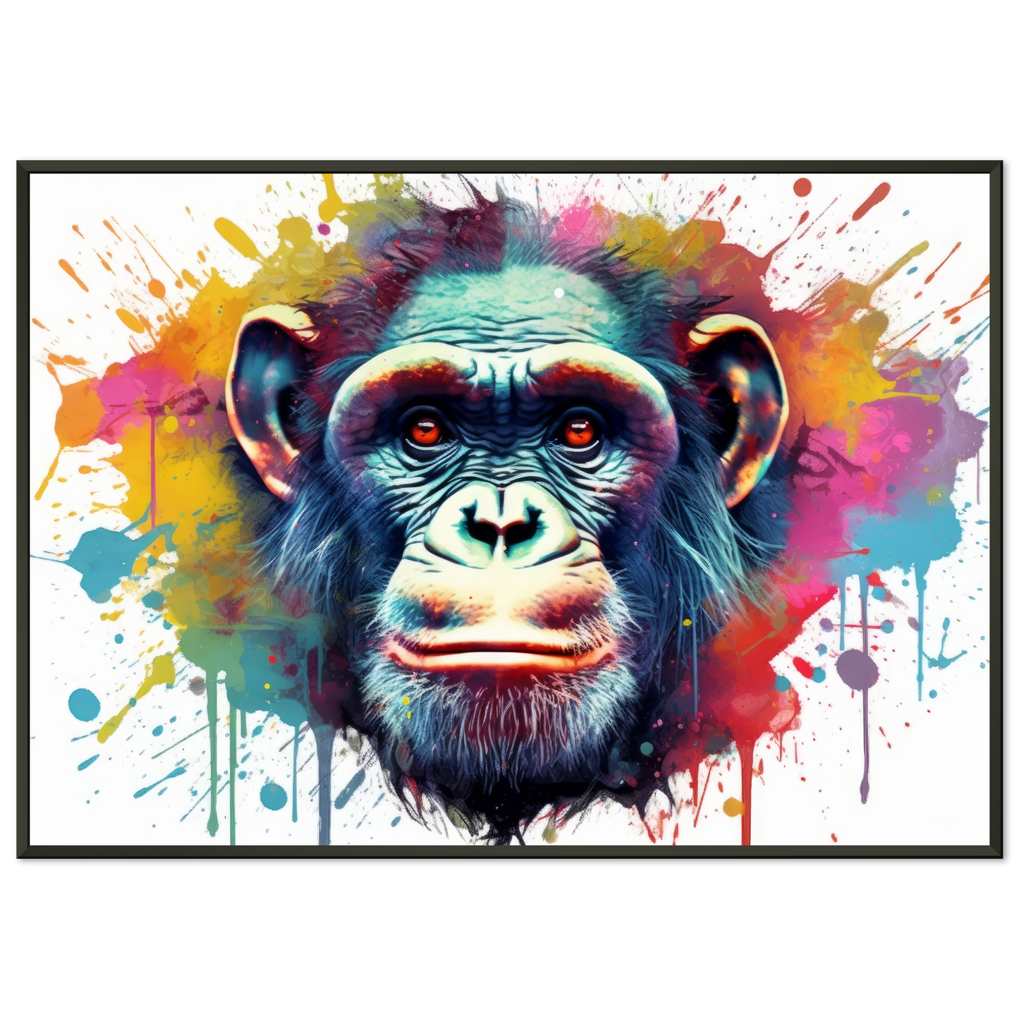 Chimpanzee monkey pop art (WILD65)