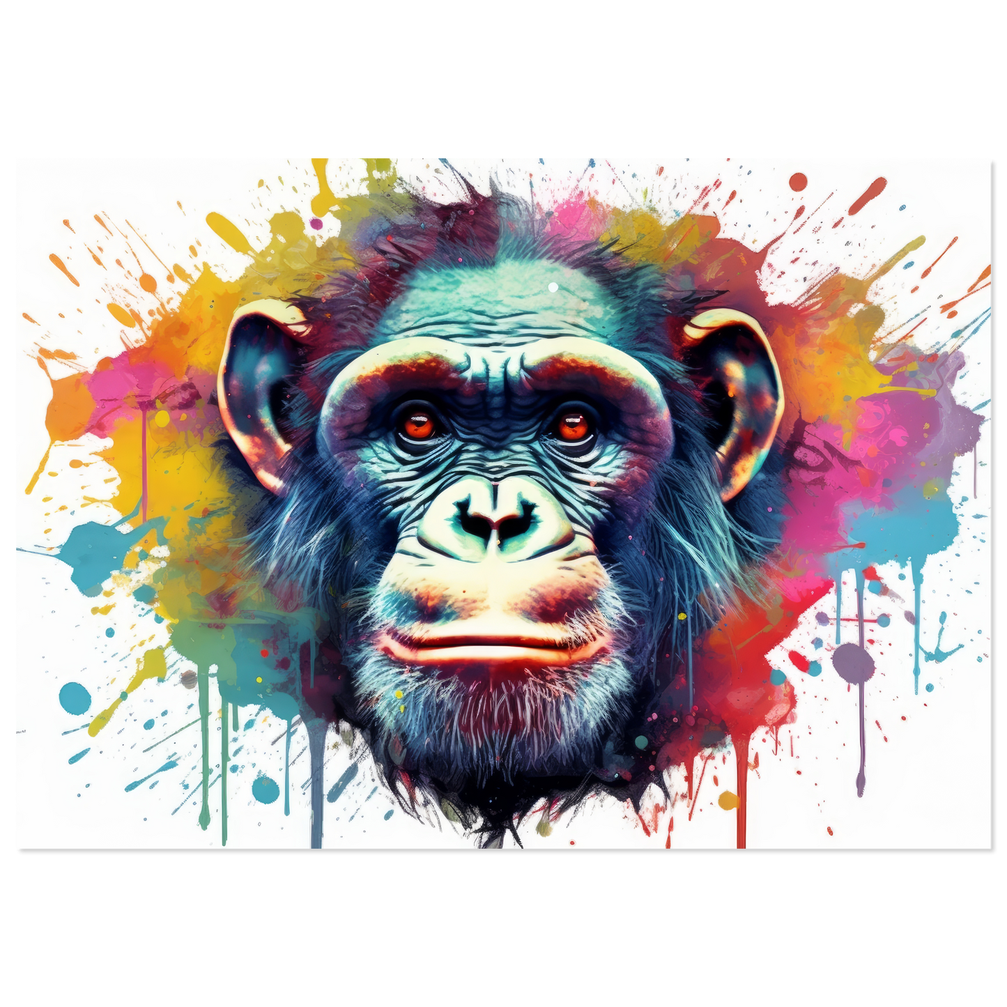 Chimpanzee monkey pop art (WILD65)