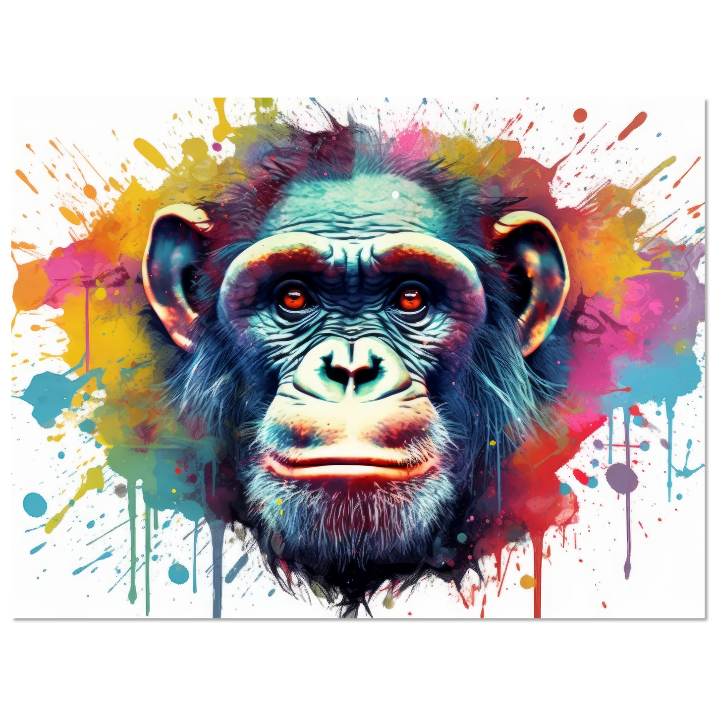 Chimpanzee monkey pop art (WILD65)