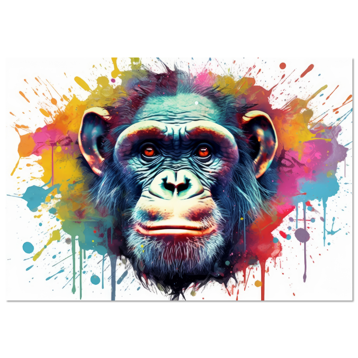 Chimpanzee monkey pop art (WILD65)