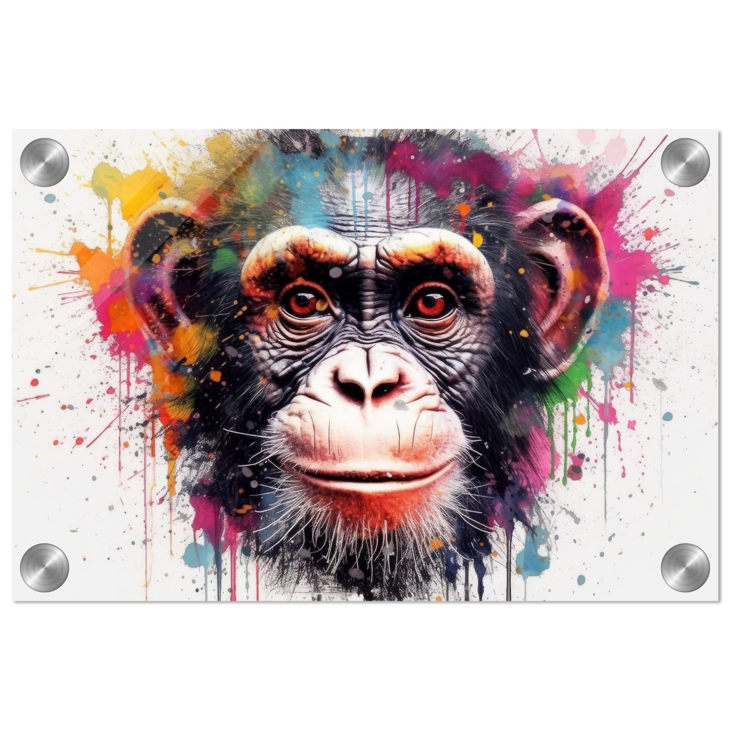Chimpanzee monkey pop art (WILD66)