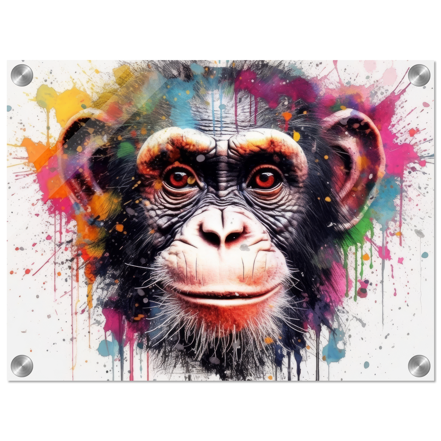 Chimpanzee monkey pop art (WILD66)