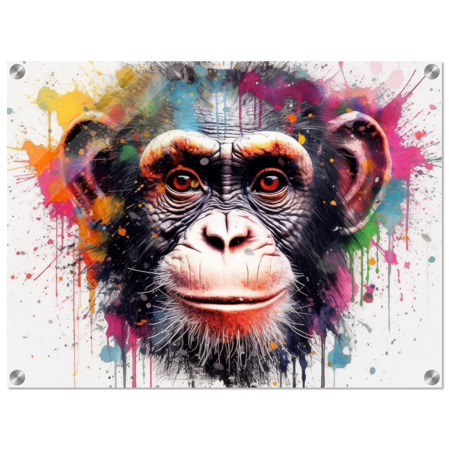 Chimpanzee monkey pop art (WILD66)