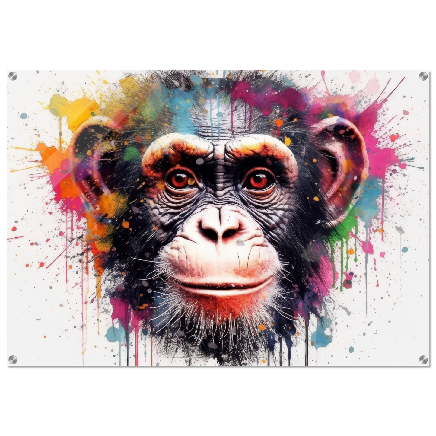Chimpanzee monkey pop art (WILD66)