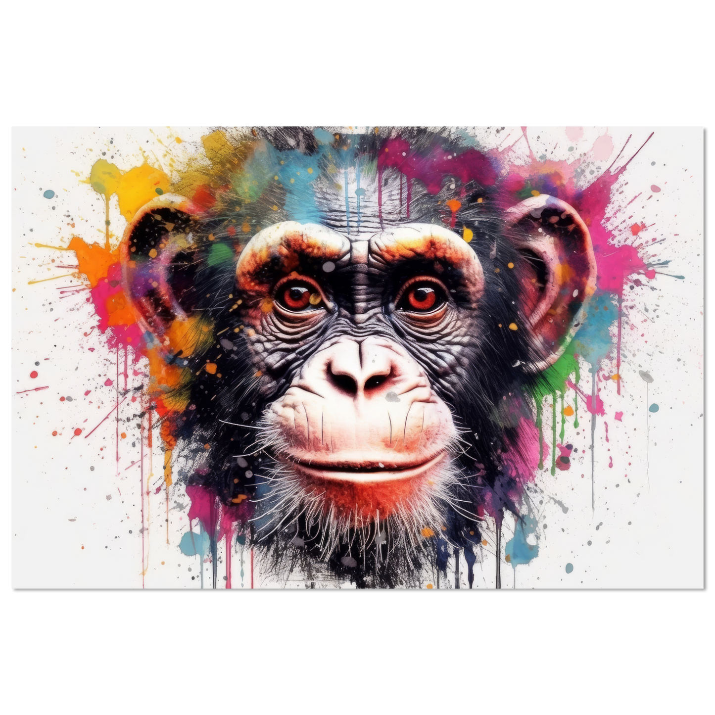 Chimpanzee monkey pop art (WILD66)