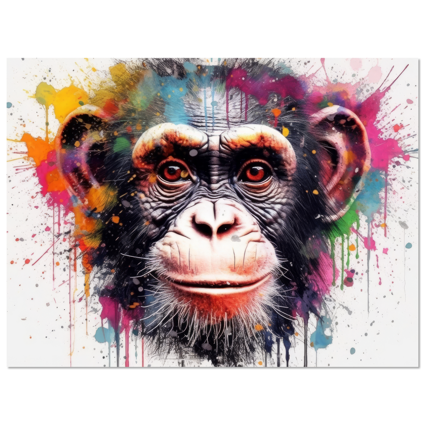 Chimpanzee monkey pop art (WILD66)