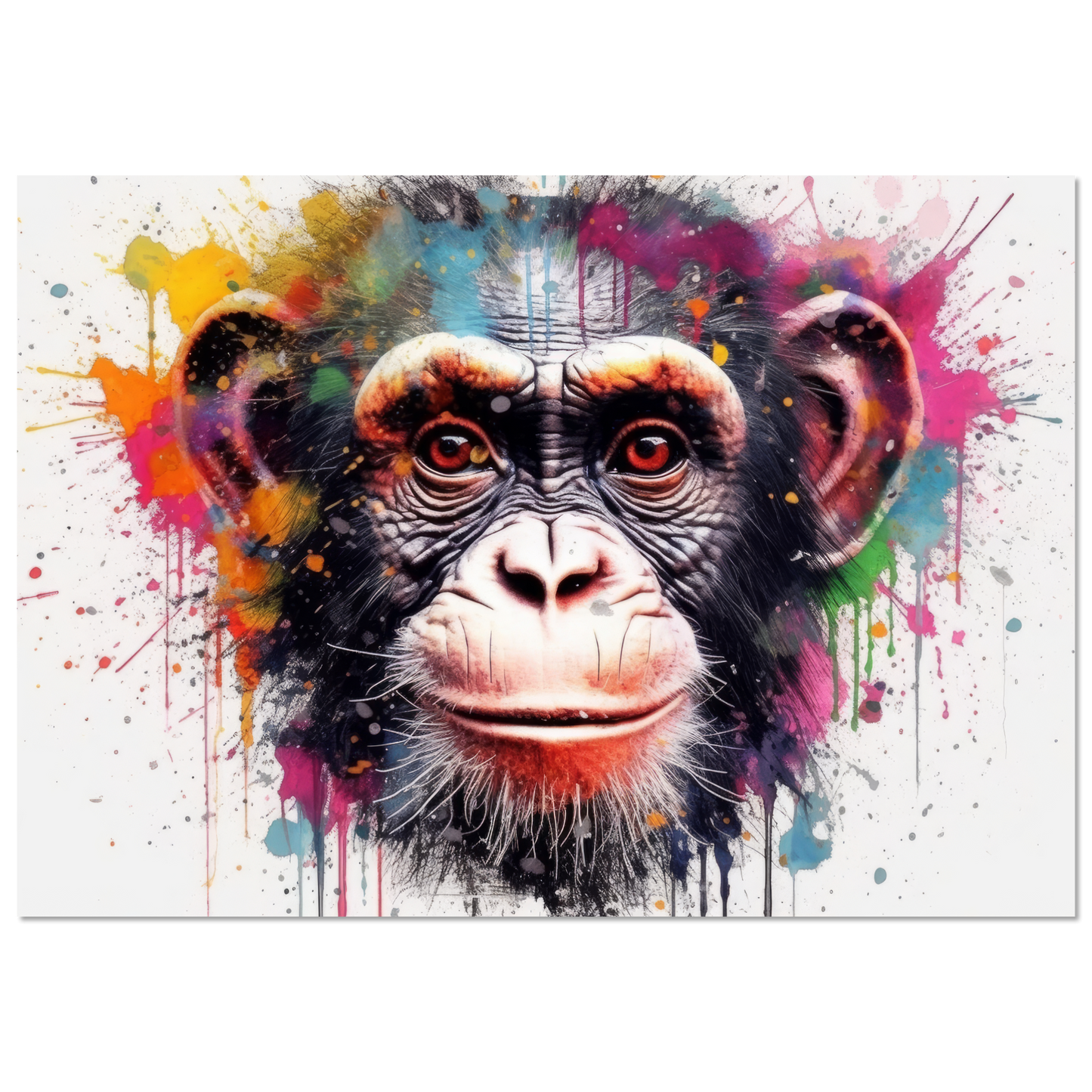 Chimpanzee monkey pop art (WILD66)