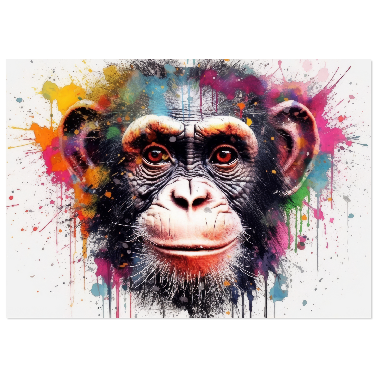 Chimpanzee monkey pop art (WILD66)