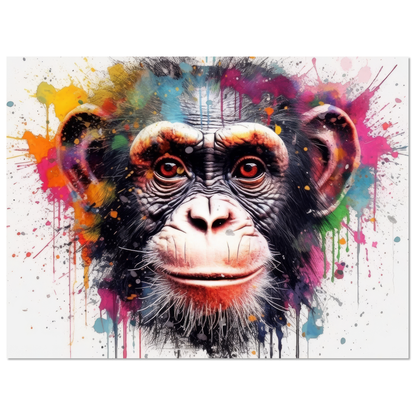 Chimpanzee monkey pop art (WILD66)