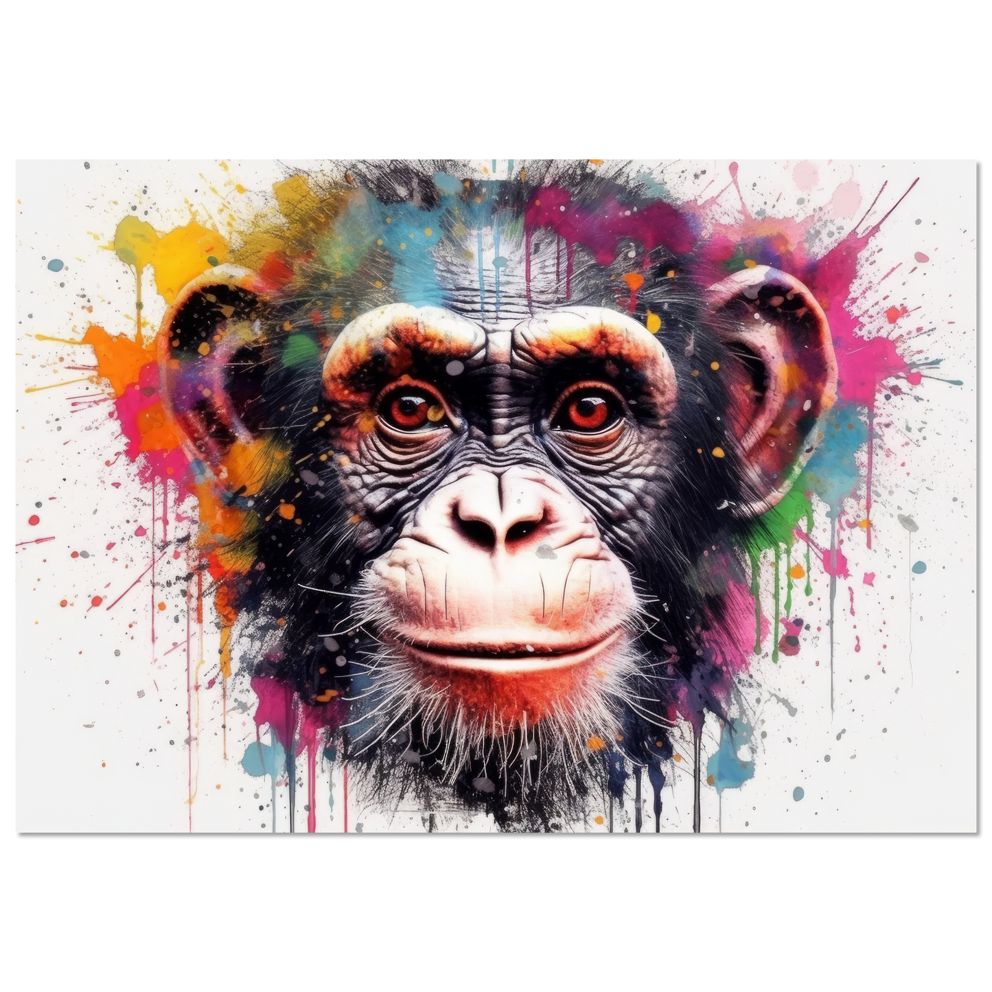 Chimpanzee monkey pop art (WILD66)