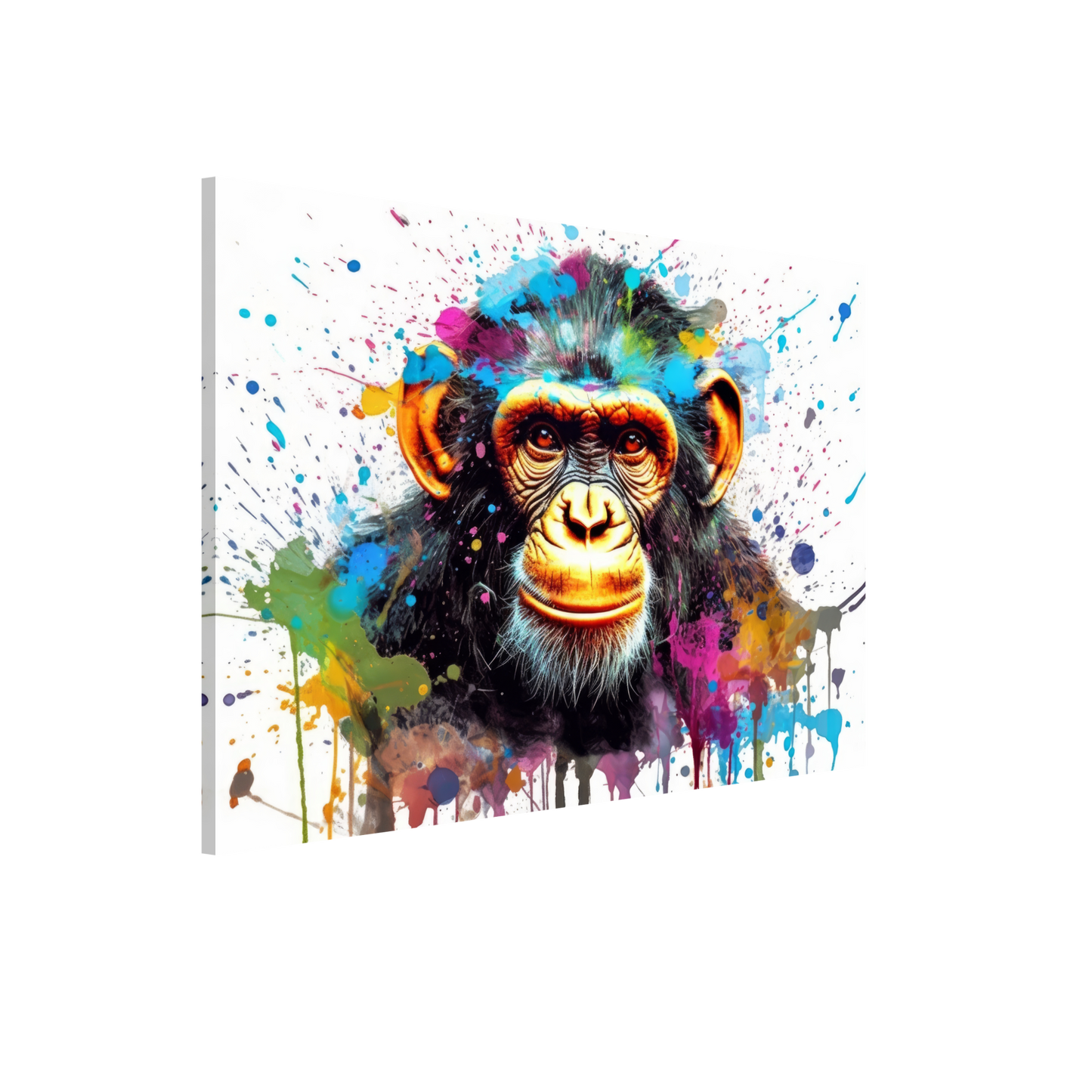 Schimpanse Affe Pop-Art (WILD67)