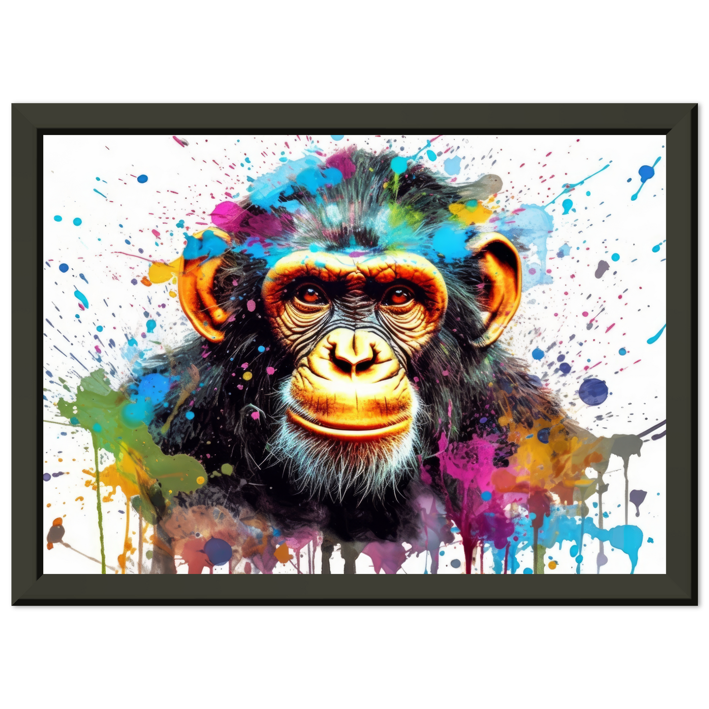 Schimpanse Affe Pop-Art (WILD67)