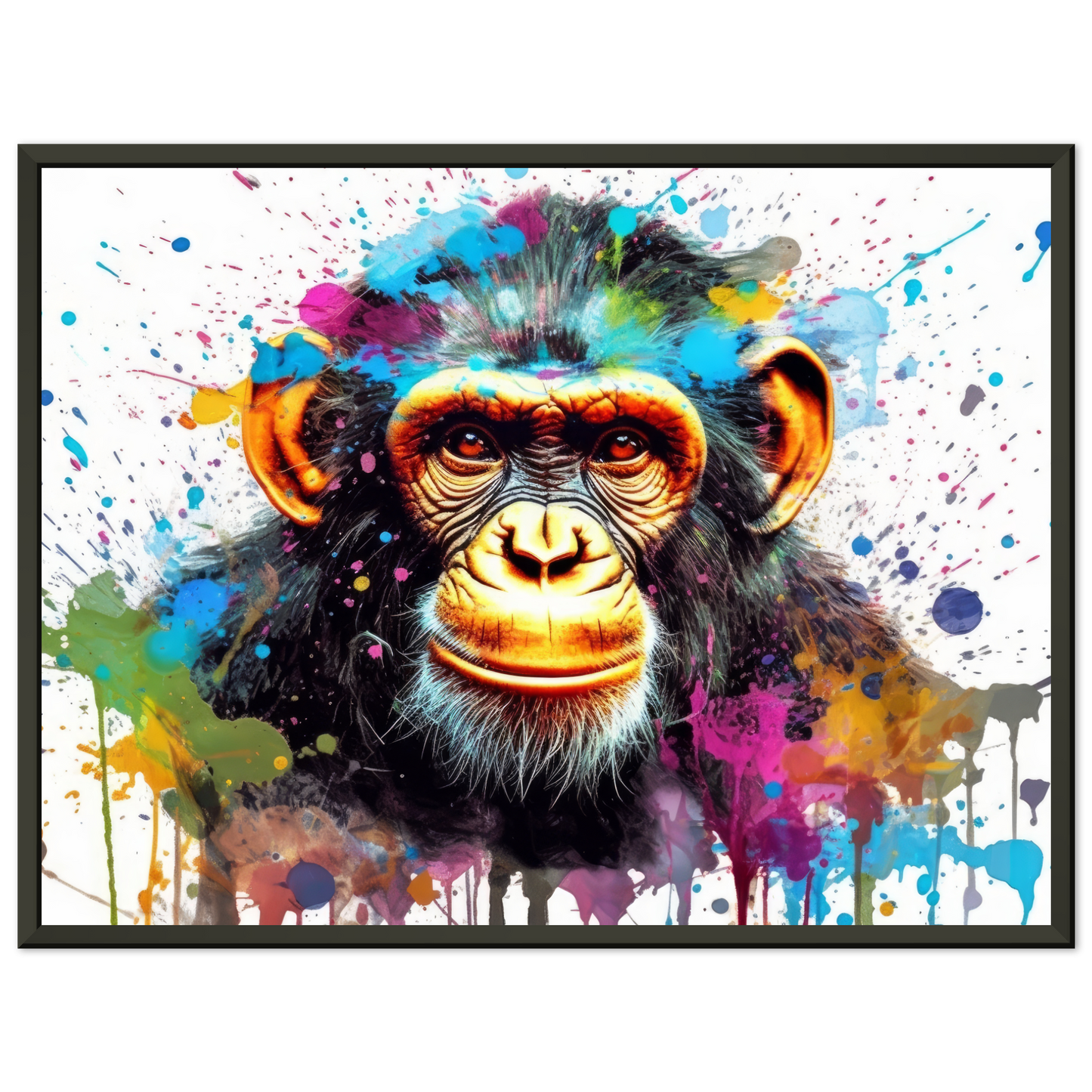 Schimpanse Affe Pop-Art (WILD67)