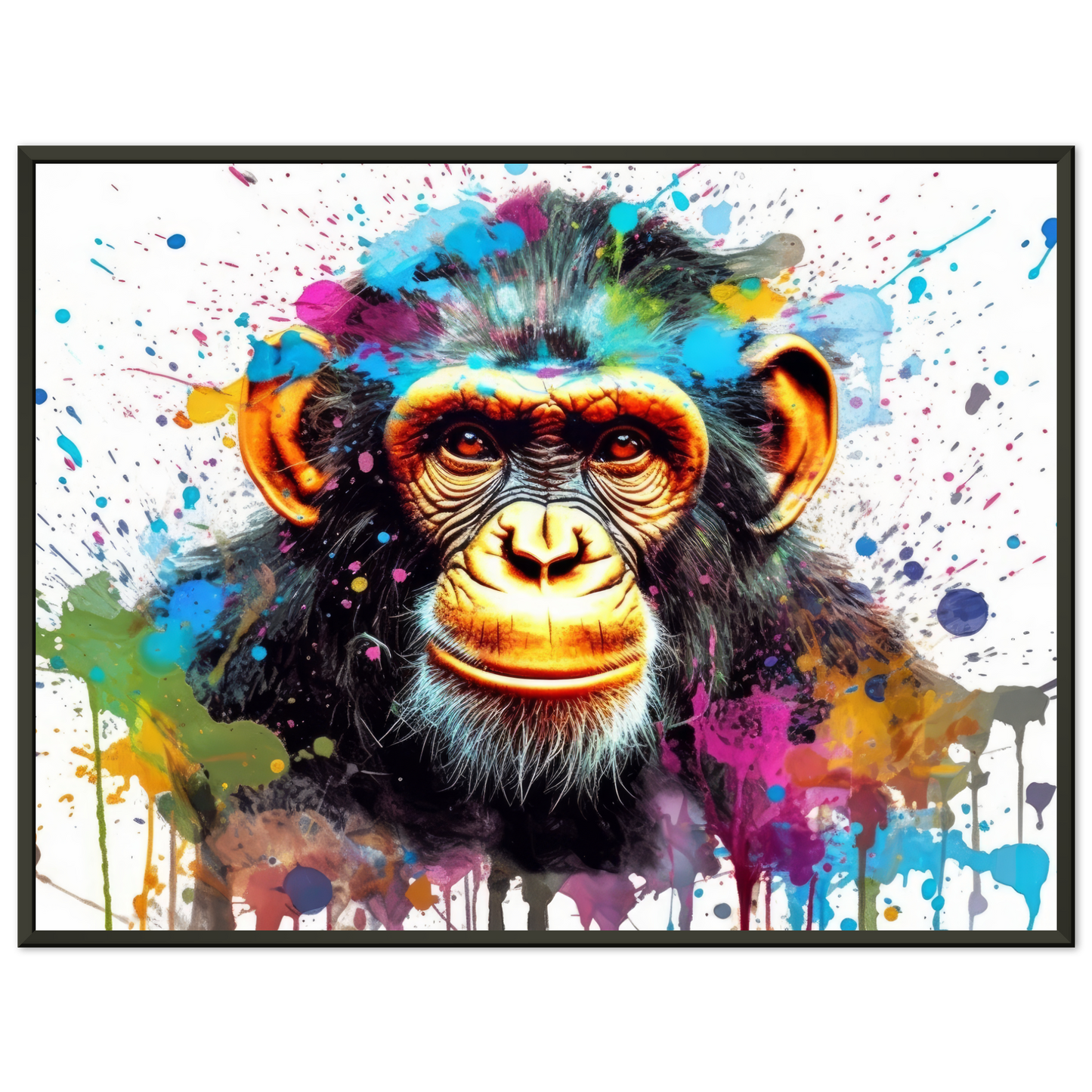 Schimpanse Affe Pop-Art (WILD67)