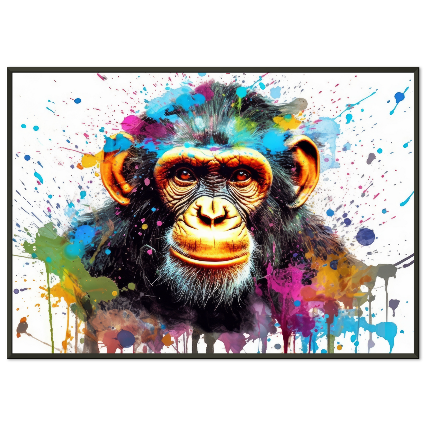 Schimpanse Affe Pop-Art (WILD67)