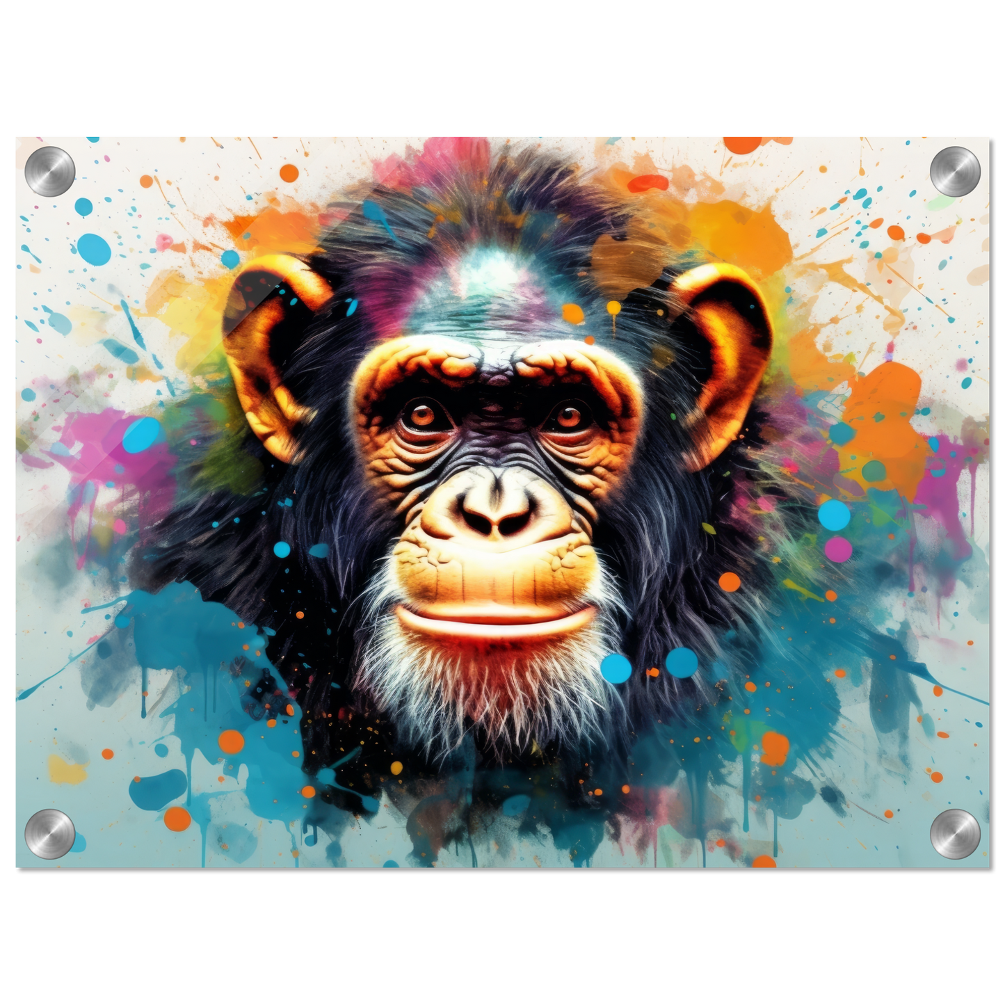 Chimpanzee monkey pop art (WILD68)