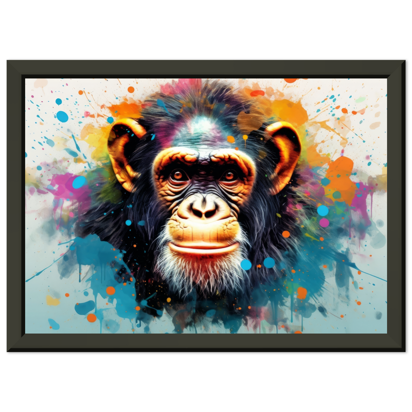Chimpanzee monkey pop art (WILD68)