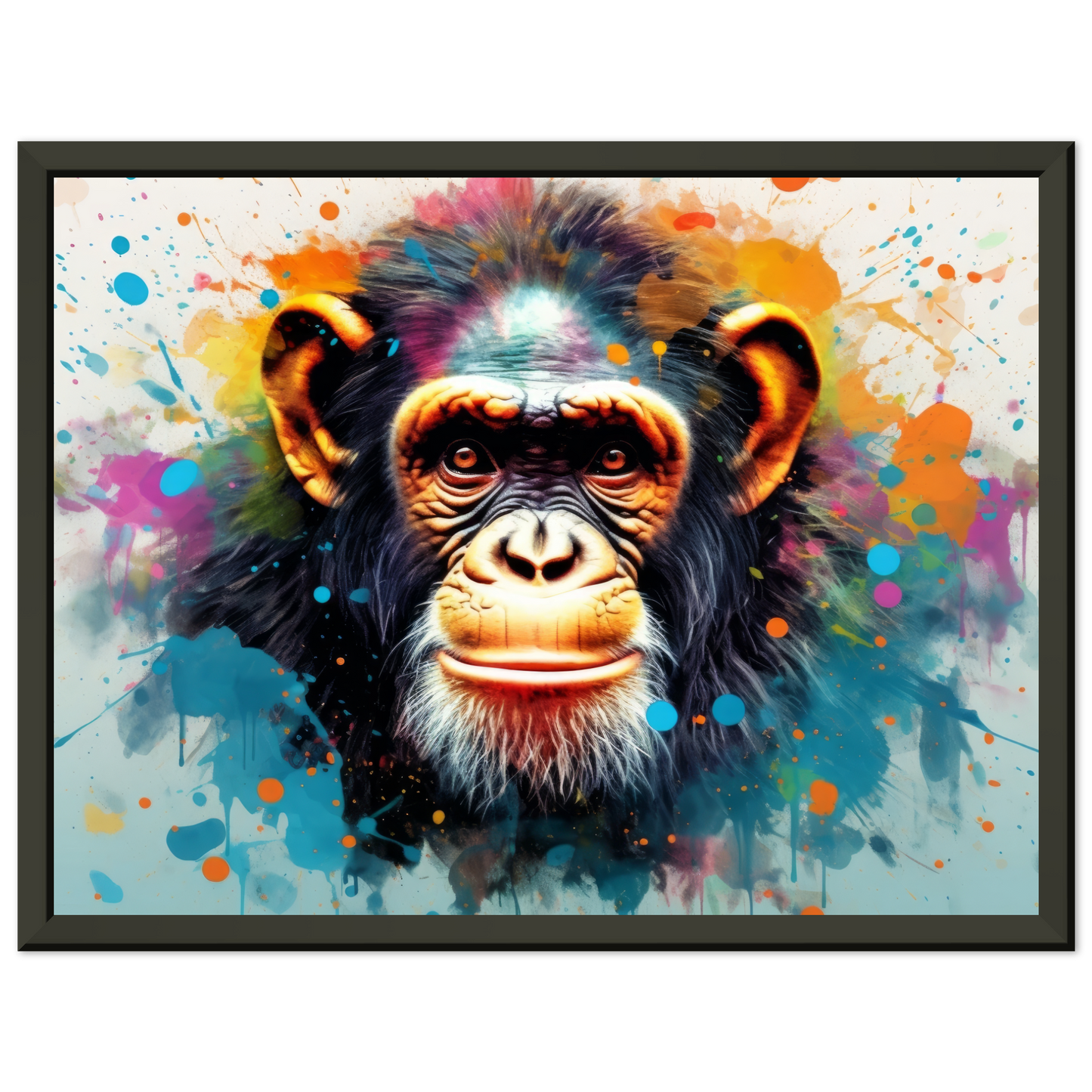 Chimpanzee monkey pop art (WILD68)