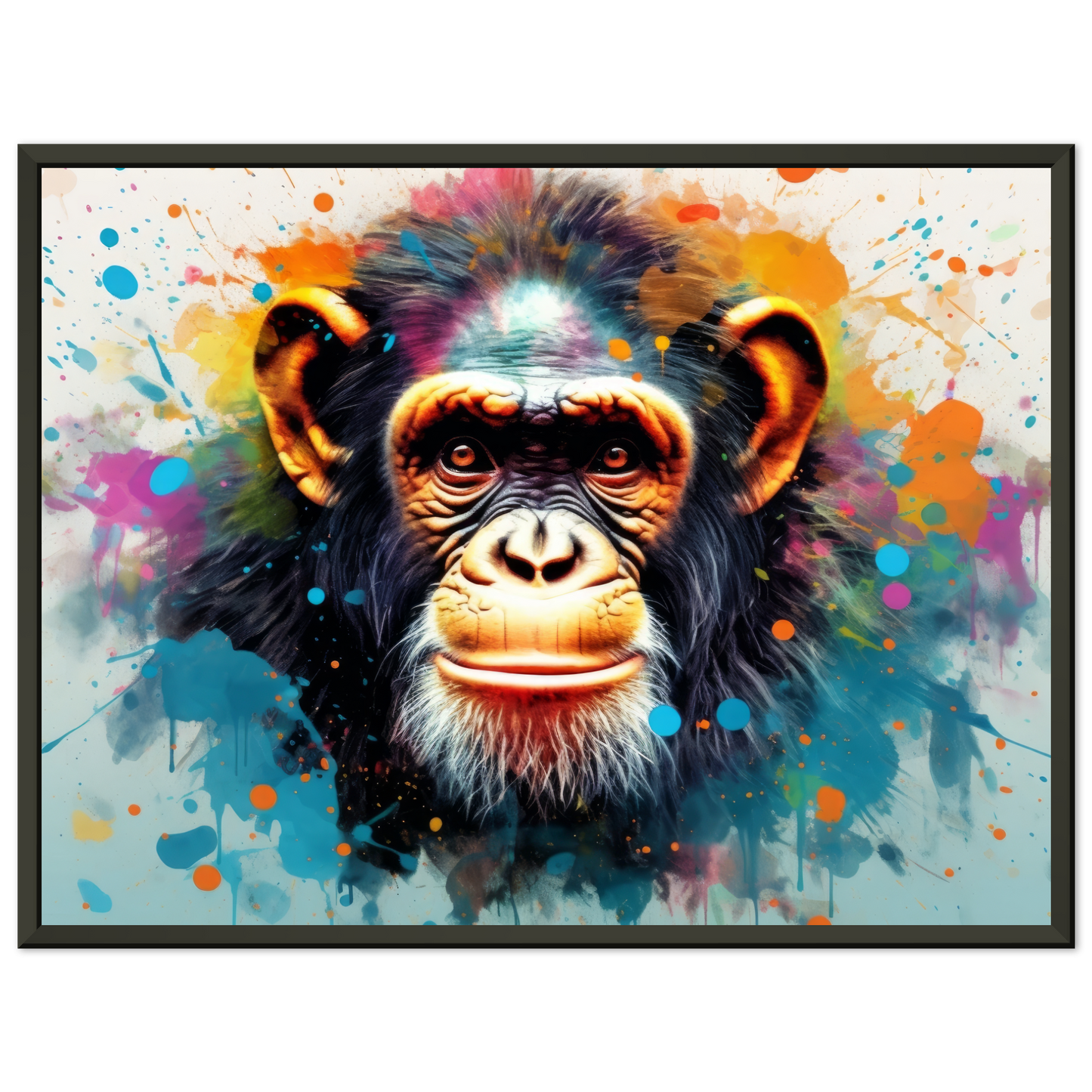 Chimpanzee monkey pop art (WILD68)