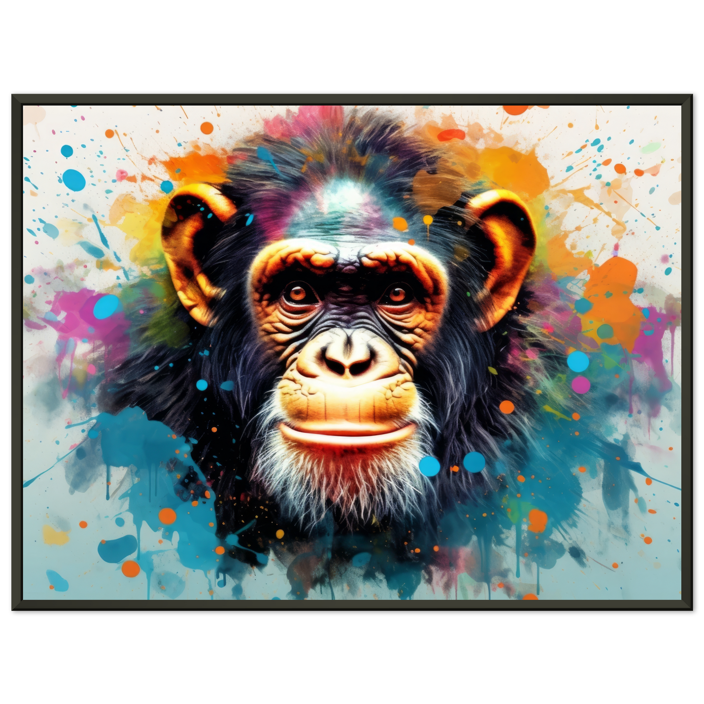 Chimpanzee monkey pop art (WILD68)