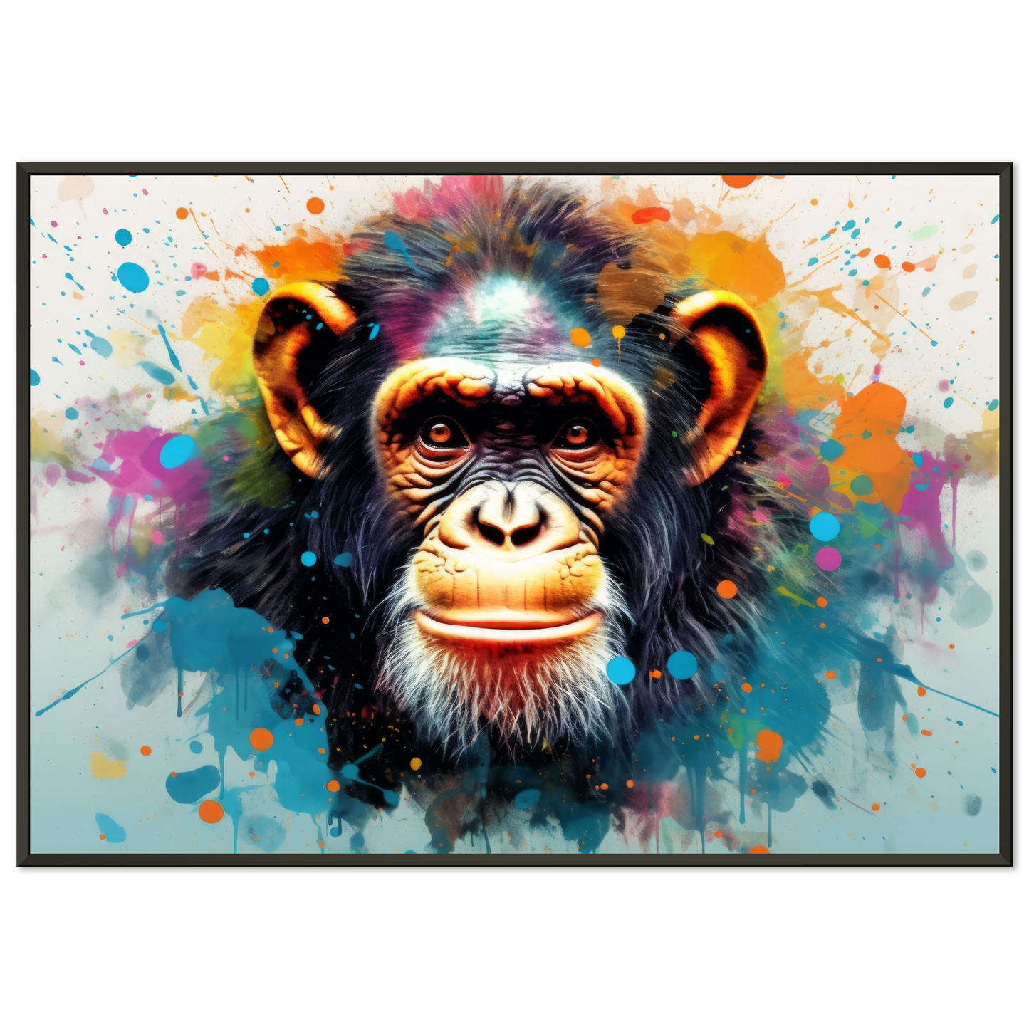 Chimpanzee monkey pop art (WILD68)