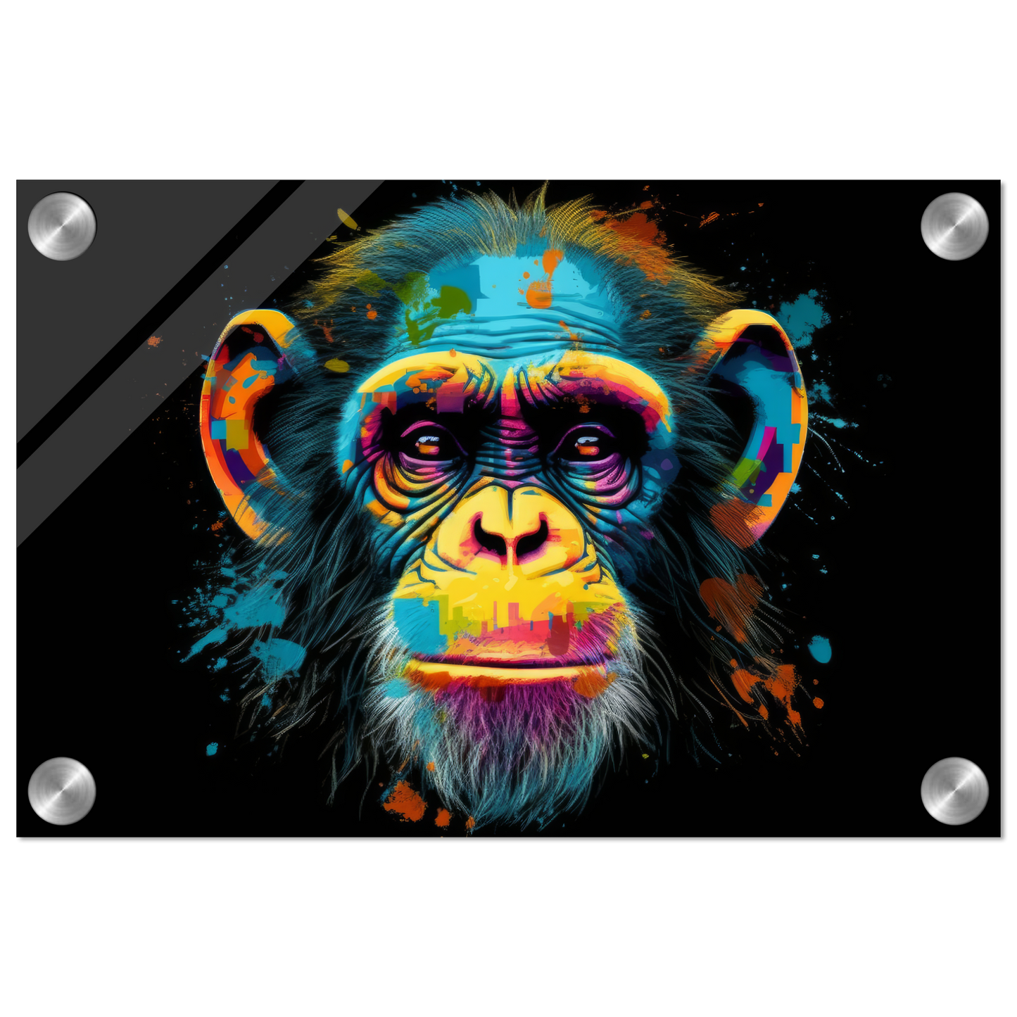 Chimpanzee monkey pop art (WILD69)