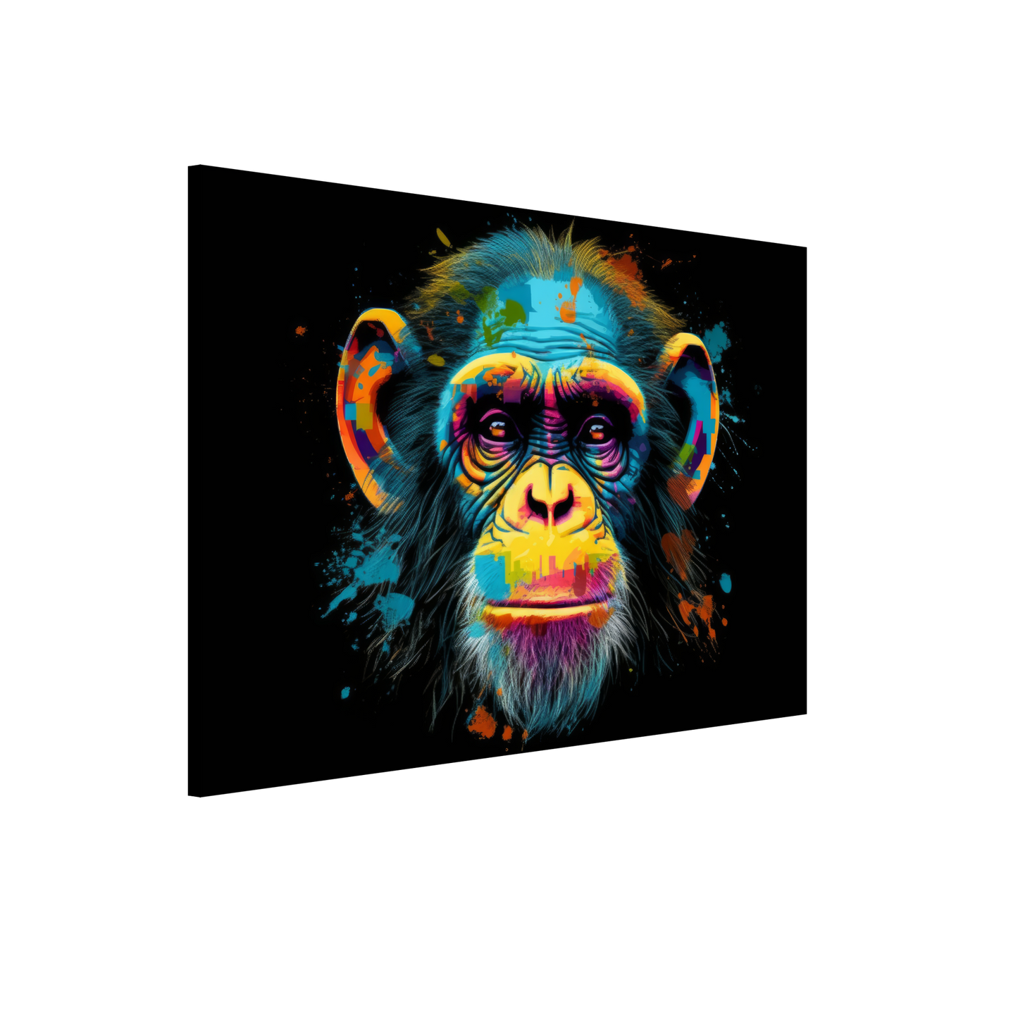 Chimpanzee monkey pop art (WILD69)