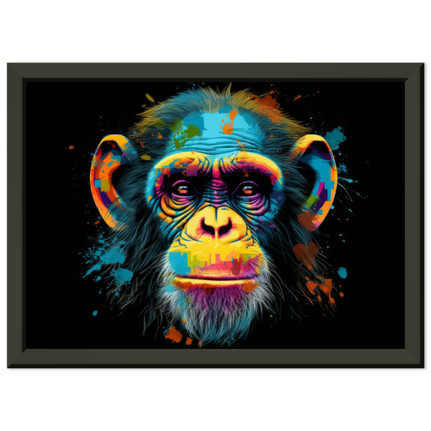 Chimpanzee monkey pop art (WILD69)