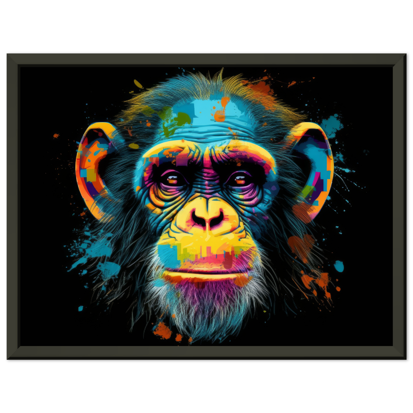 Chimpanzee monkey pop art (WILD69)