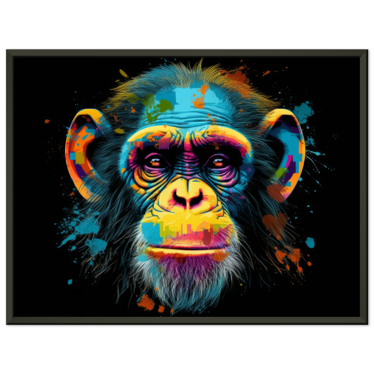 Chimpanzee monkey pop art (WILD69)