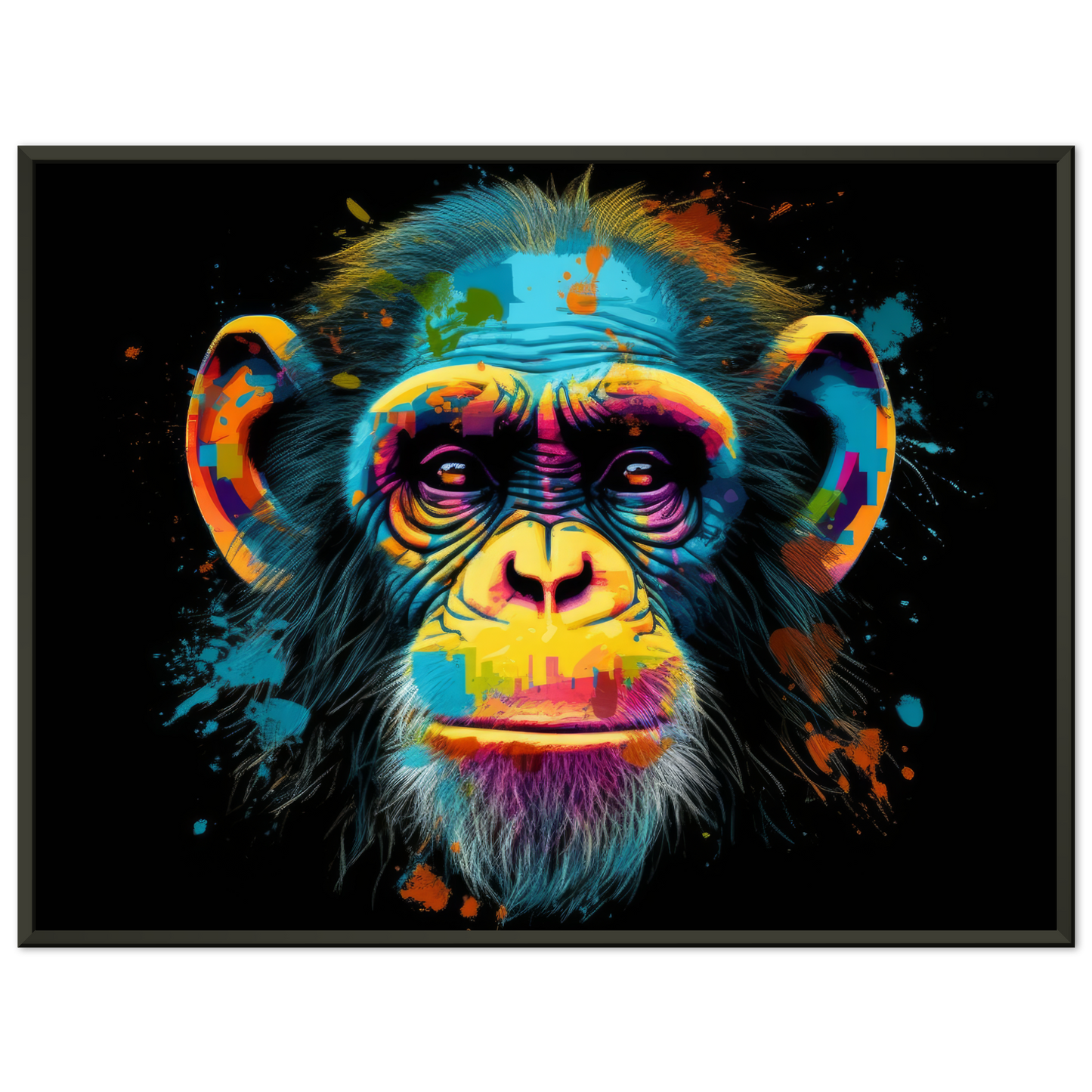 Chimpanzee monkey pop art (WILD69)