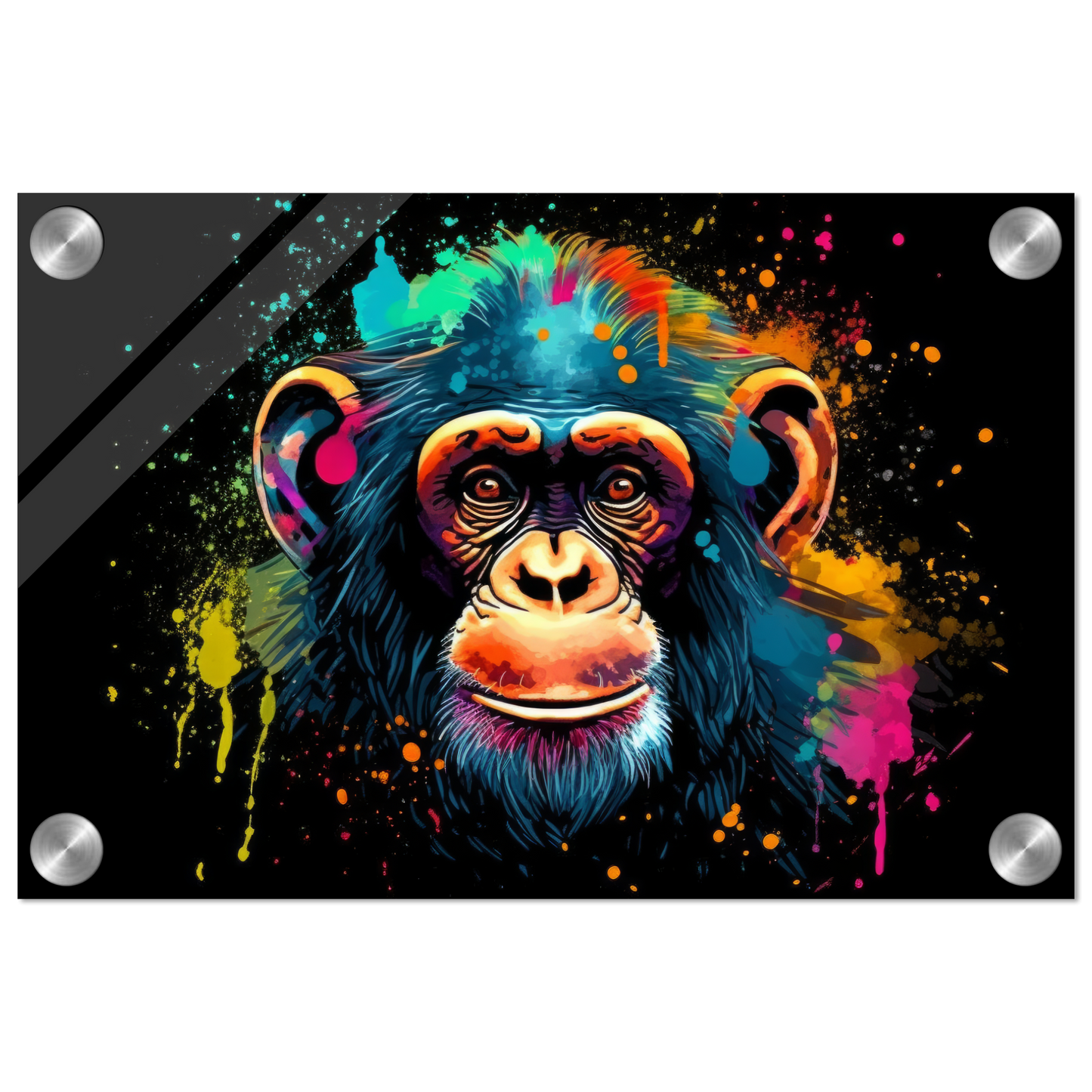 Schimpanse Affe Pop-Art (WILD70)