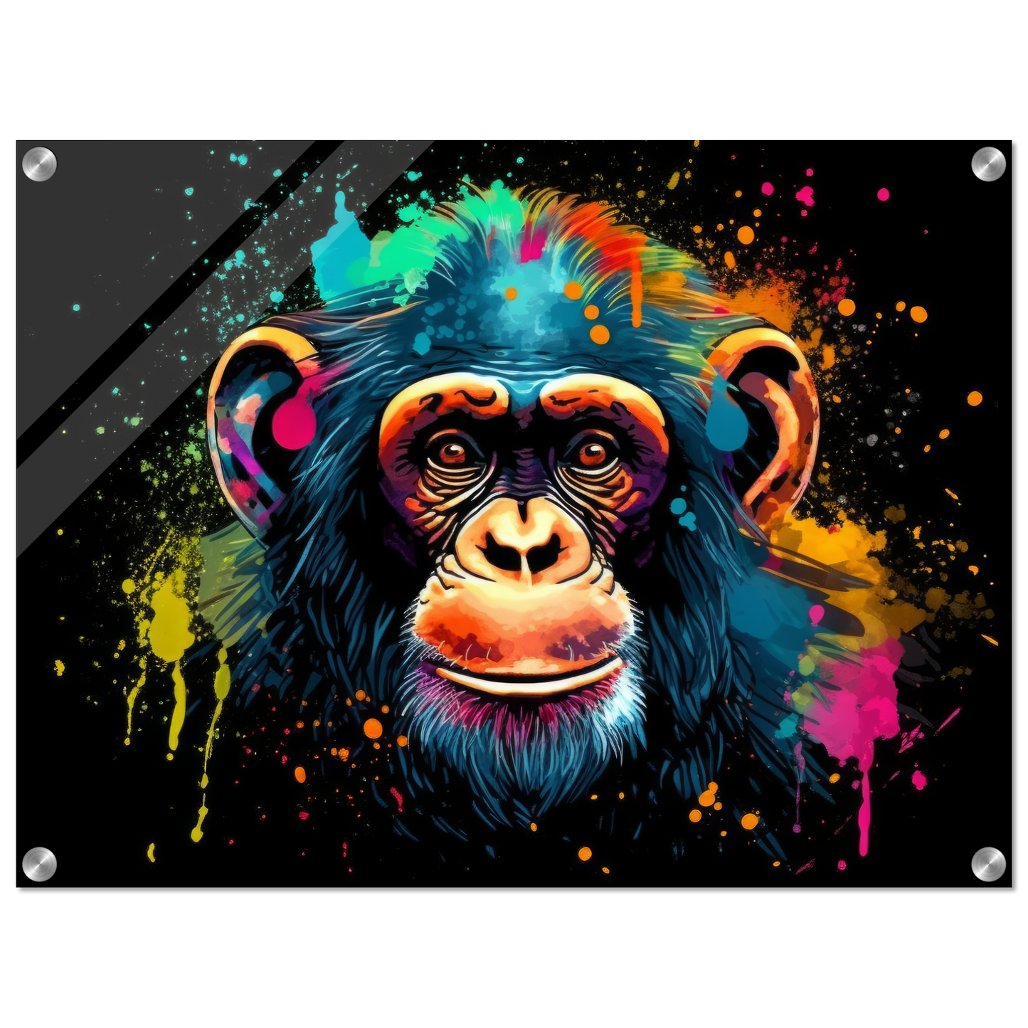 Schimpanse Affe Pop-Art (WILD70)