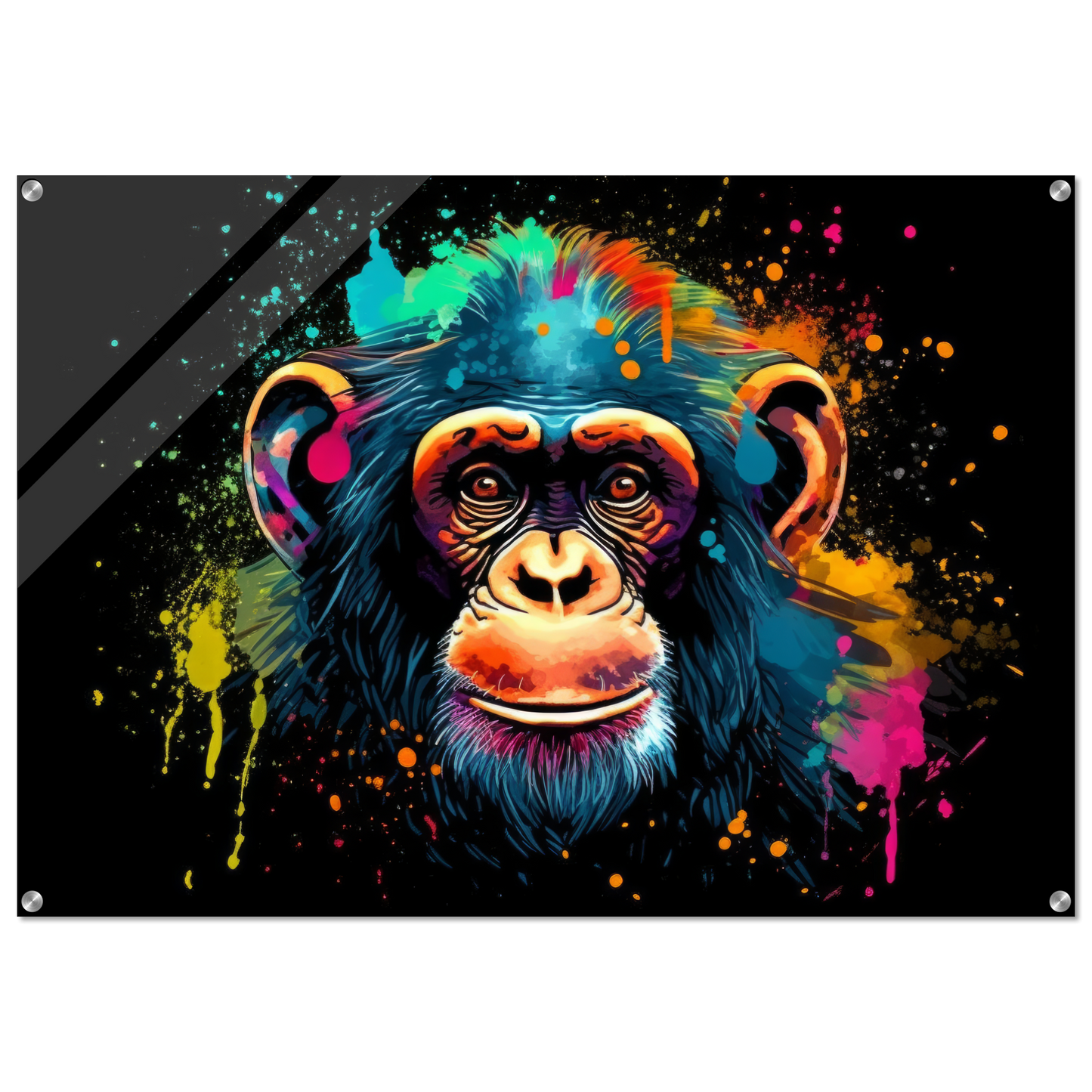 Schimpanse Affe Pop-Art (WILD70)
